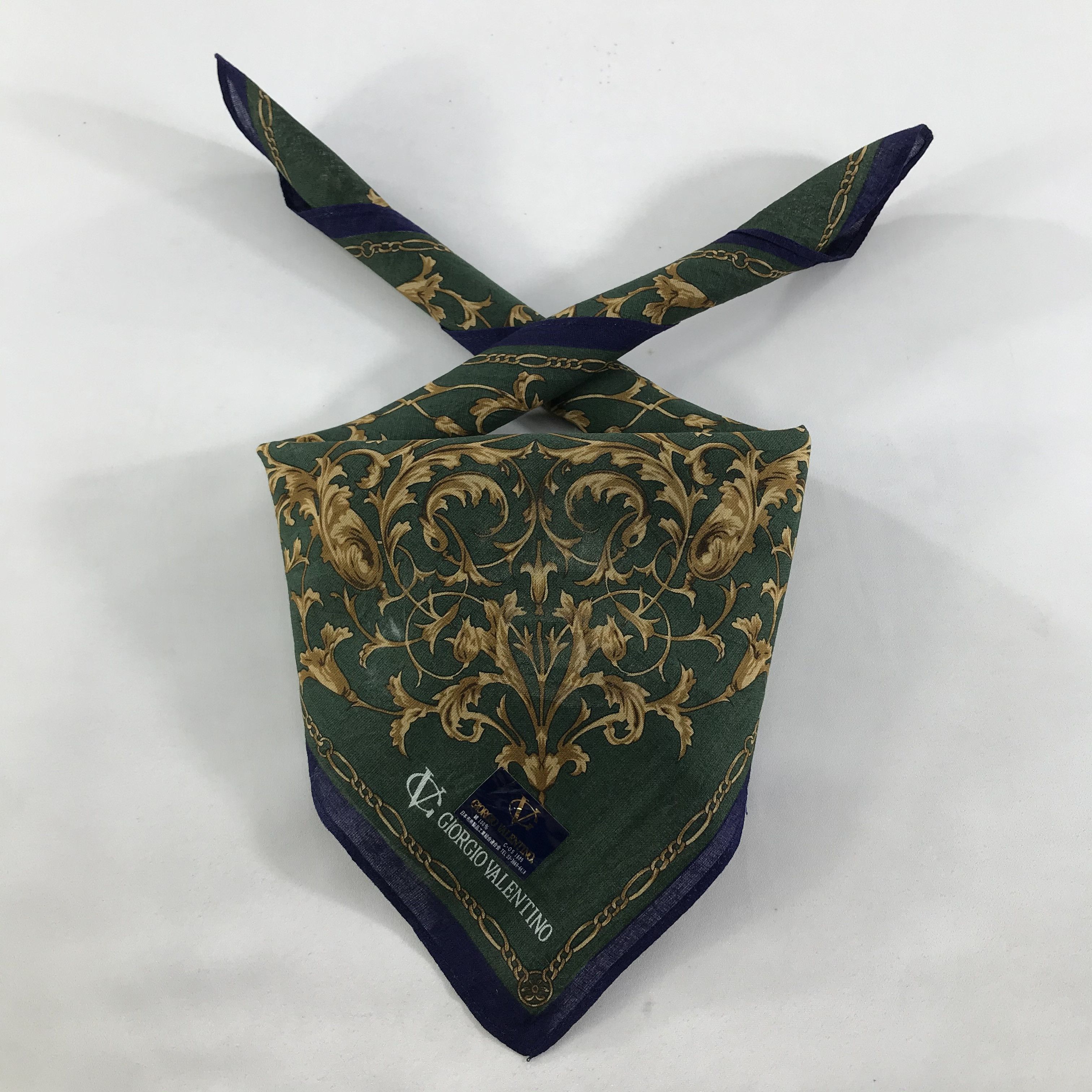 Vintage Giorgio Valentino Bandana / Handkerchief /Neckerchief -S1287 Size ONE SIZE - 4 Thumbnail
