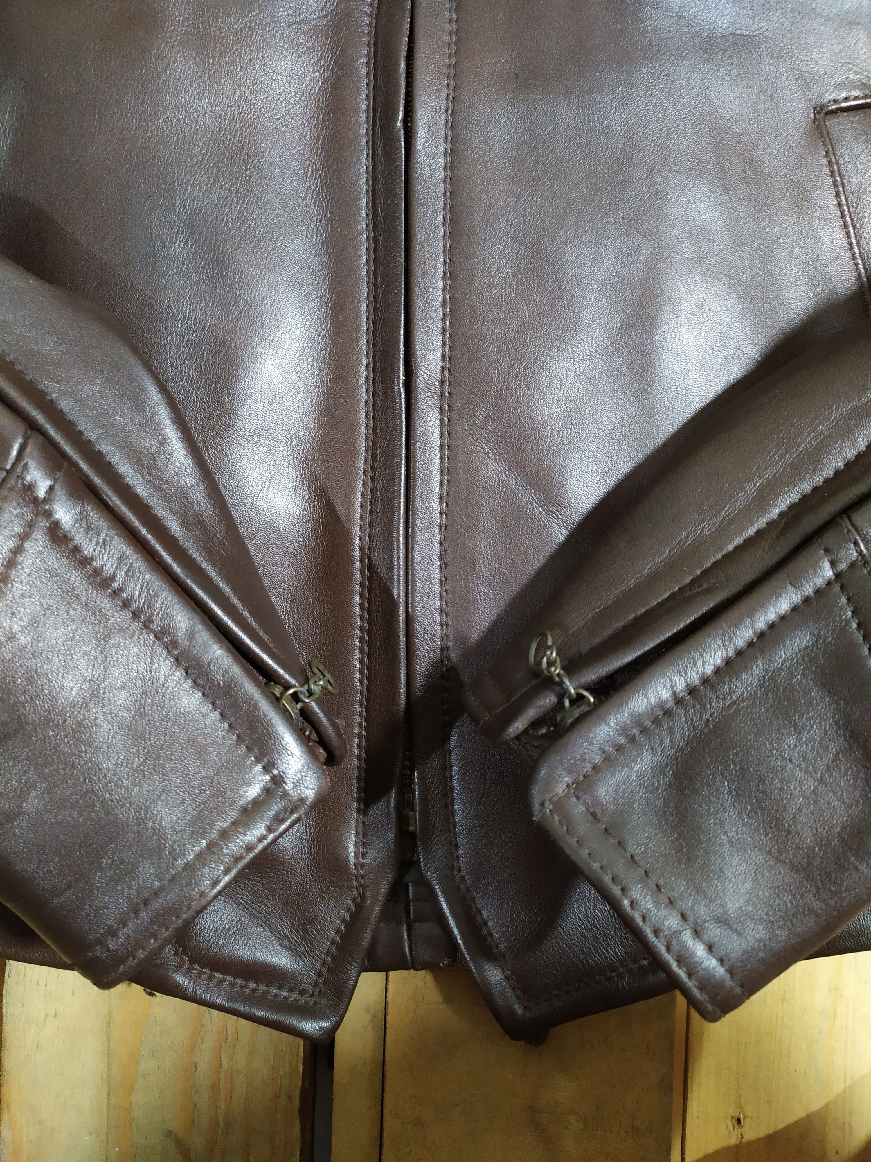 HAROLD'S GEAR LEATHER HORSEHIDE RUSSET BROWN SINGLE JACKET