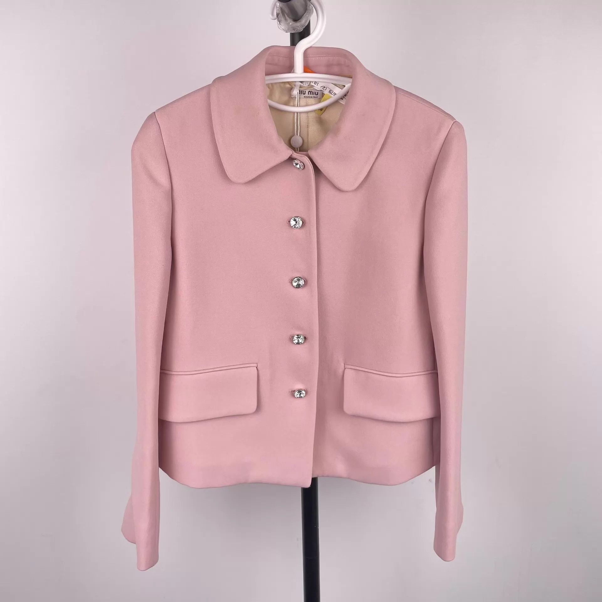 Miu Miu MIU MIU women's pink short blazer 38 Size XS / US 0-2 / IT 36-38 - 1 Thumbnail