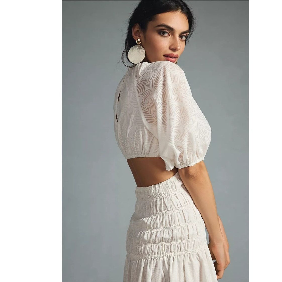 Anthropologie New Anthropologie Significant Other Zofia Midi Dress $362 Size M / US 6-8 / IT 42-44 - 4 Thumbnail