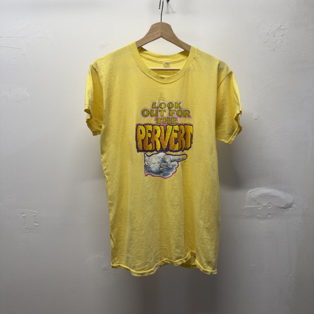Vintage Vintage 80s Pervert Tee Shirt ERD Grunge Size US L / EU 52-54 / 3 - 1 Thumbnail