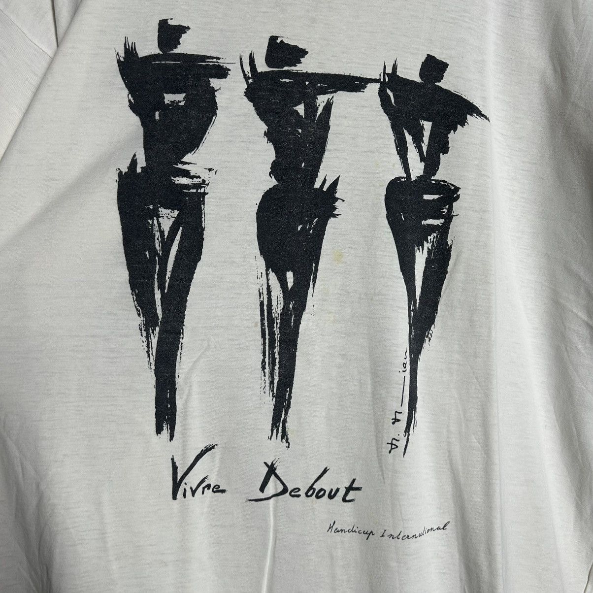Vintage Vintage 90s Vivre Debout Art Tshirt Size XL / US 12-14 / IT 48-50 - 2 Thumbnail
