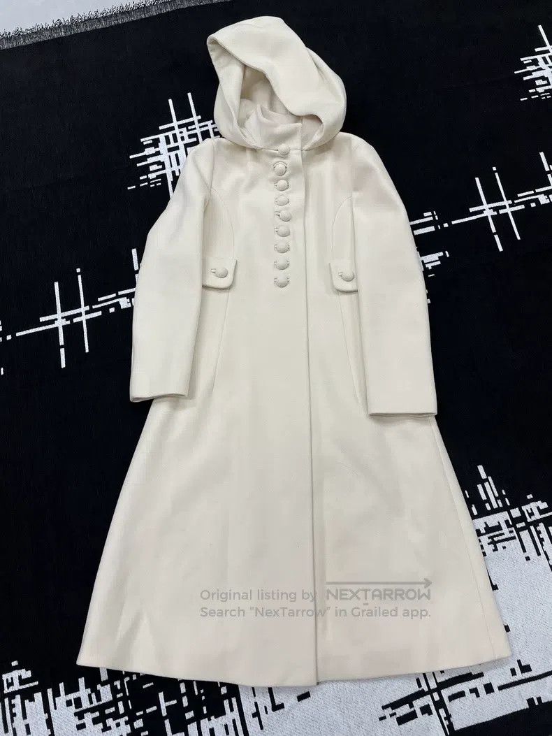 Gucci Gucci Beige wool hooded coat Size M / US 6-8 / IT 42-44 - 1 Thumbnail