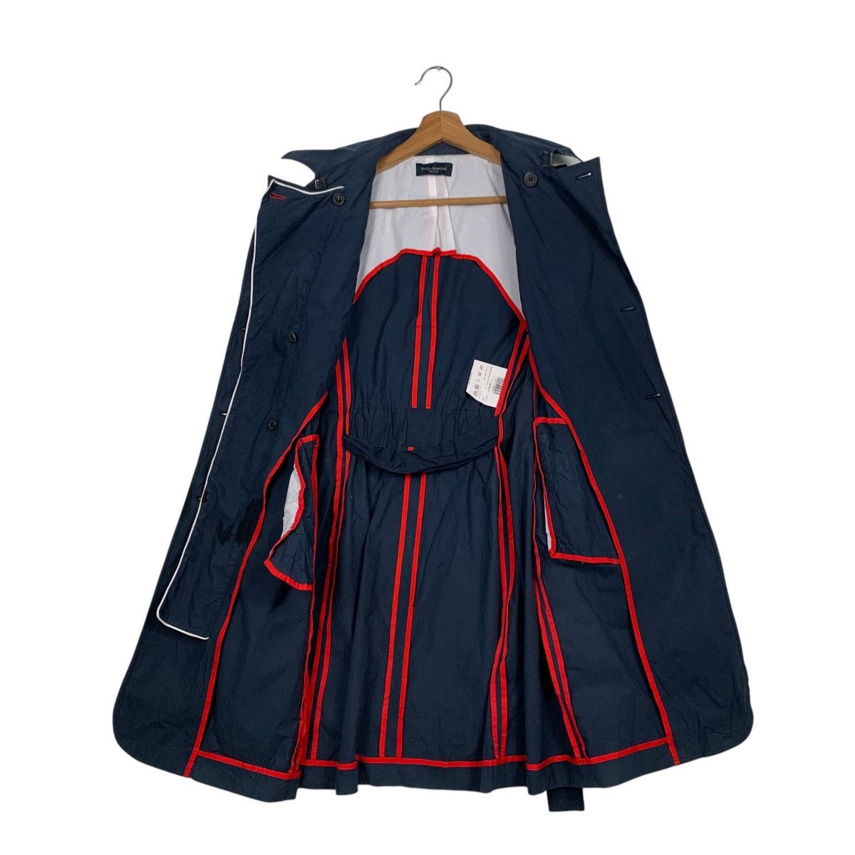 Japanese Brand PIAZZA SEMPIONE Double Breasted Trench Coat #1601-C71 Size M / US 6-8 / IT 42-44 - 11 Thumbnail