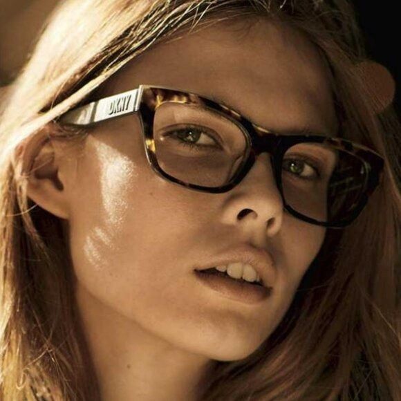 DKNY DKNY DK5063 237 Eyeglasses - Dark Havana 54mm Square Frame Size ONE SIZE - 3 Thumbnail