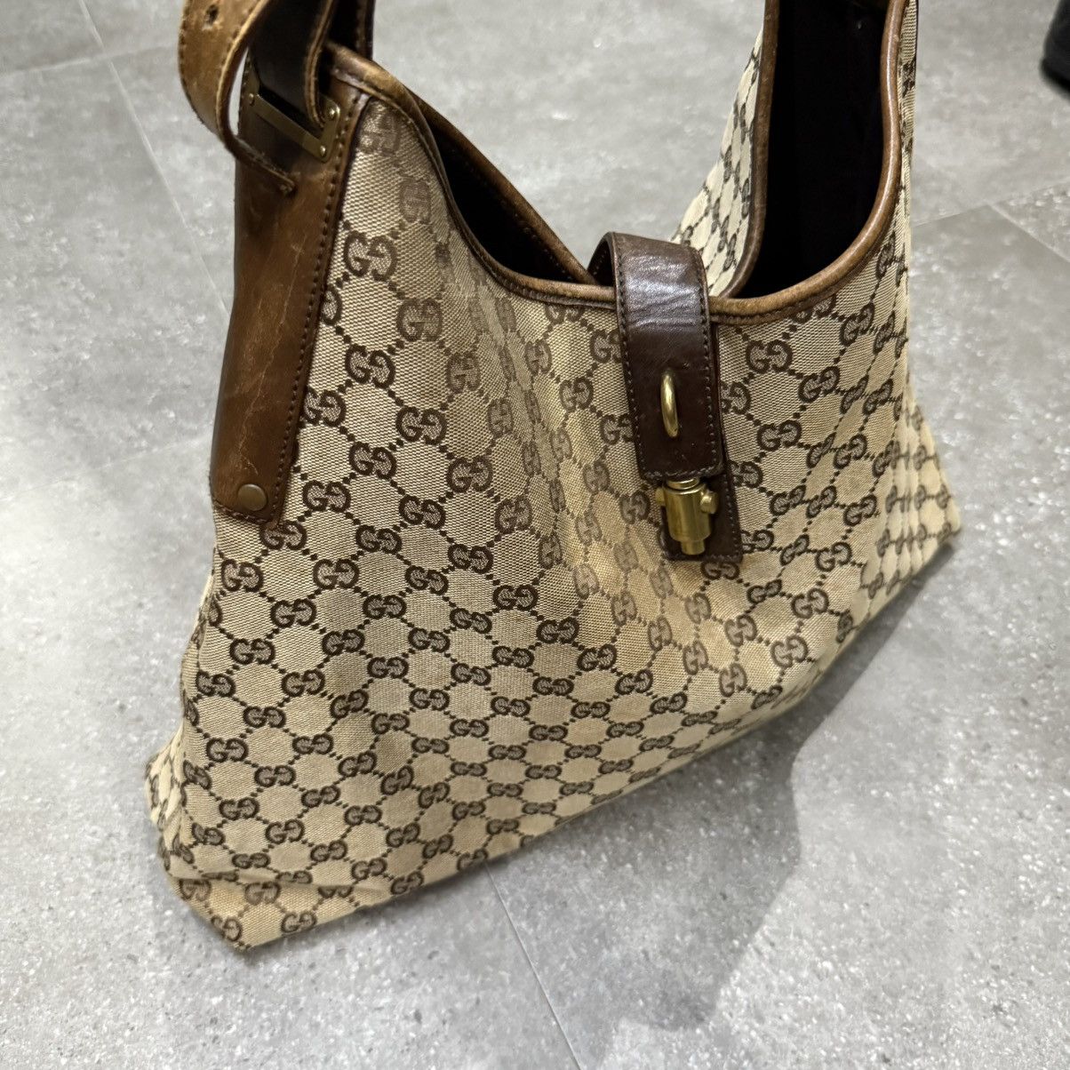 Gucci Vintage Gucci Jackie Nailhead Monogram Shoulder Bag Size ONE SIZE - 9 Thumbnail