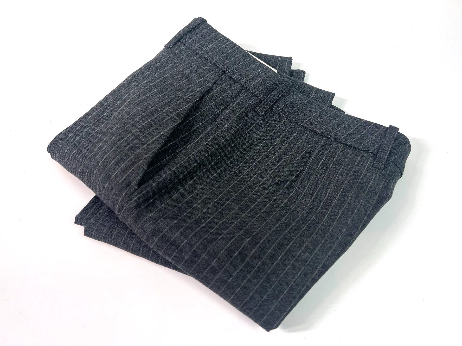 Calvin Klein Calvin Klein 205W39NYC gray stripe wool pants 2/38 Size 25" / US 0 / IT 36 - 5 Thumbnail