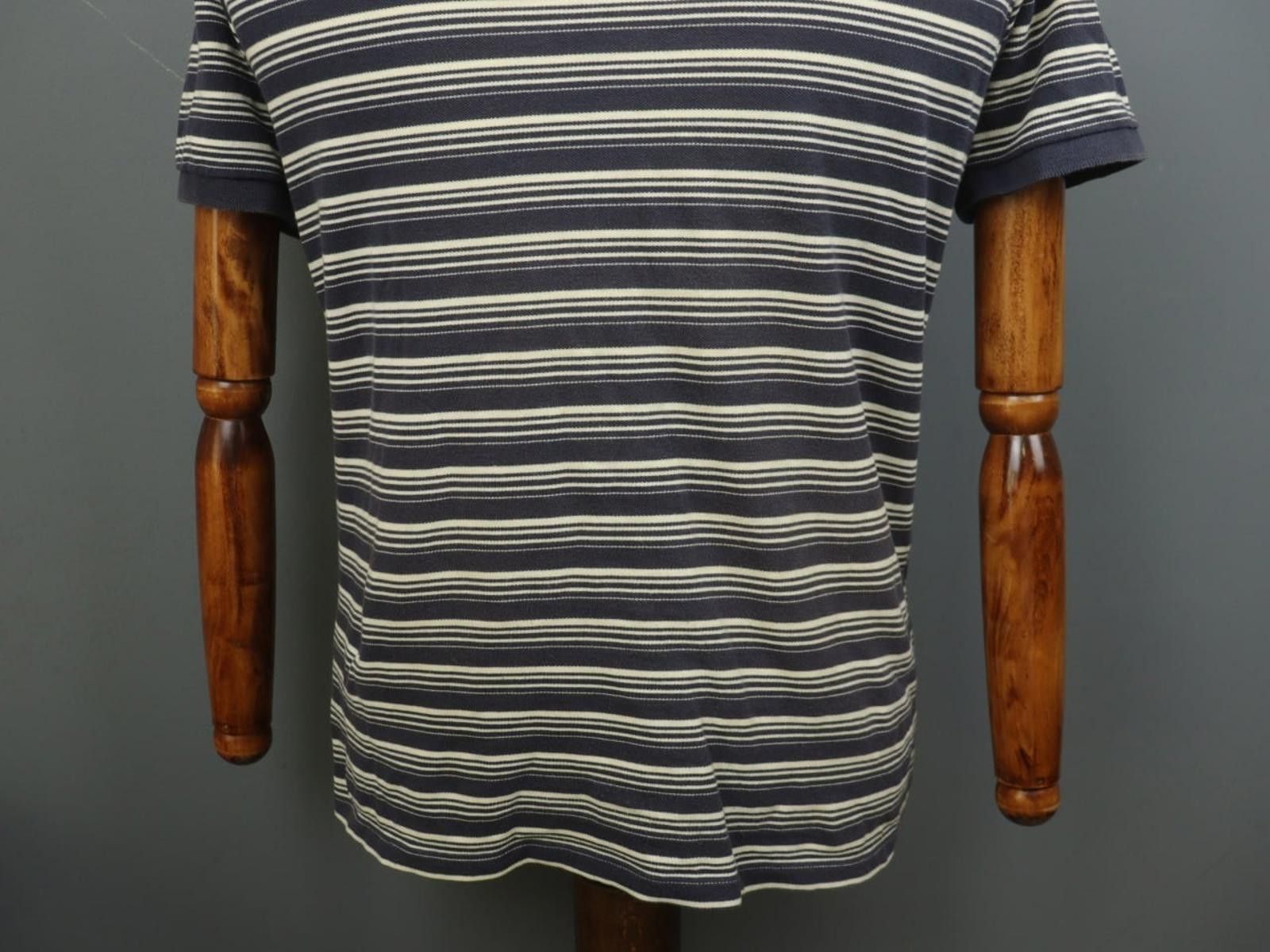 A.P.C. A.P.C. Multi Striped 100% Cotton Collared Polo Shirt Size M Size US M / EU 48-50 / 2 - 3 Thumbnail