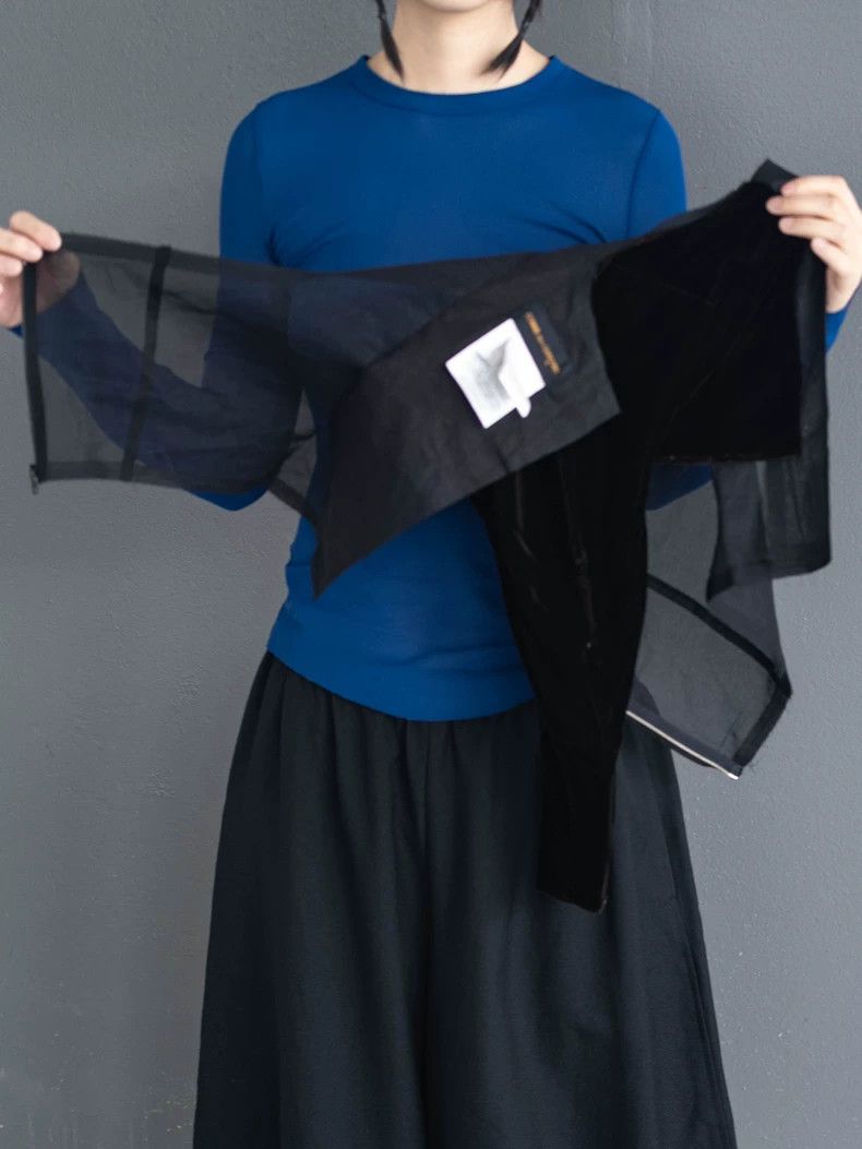 Comme des Garcons Comme Des Garcons Velvet paneled asymmetric top Size M / US 6-8 / IT 42-44 - 8 Thumbnail