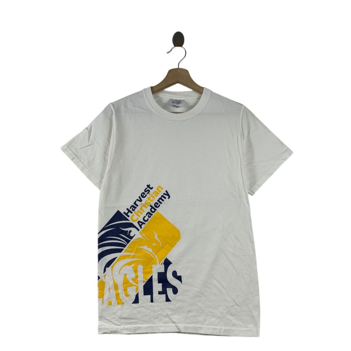 Vintage HARVEST CHRISTIAN ACADEMY Eagles Collegiate Tee Shirt Top Size XS / US 0-2 / IT 36-38 - 1 Thumbnail