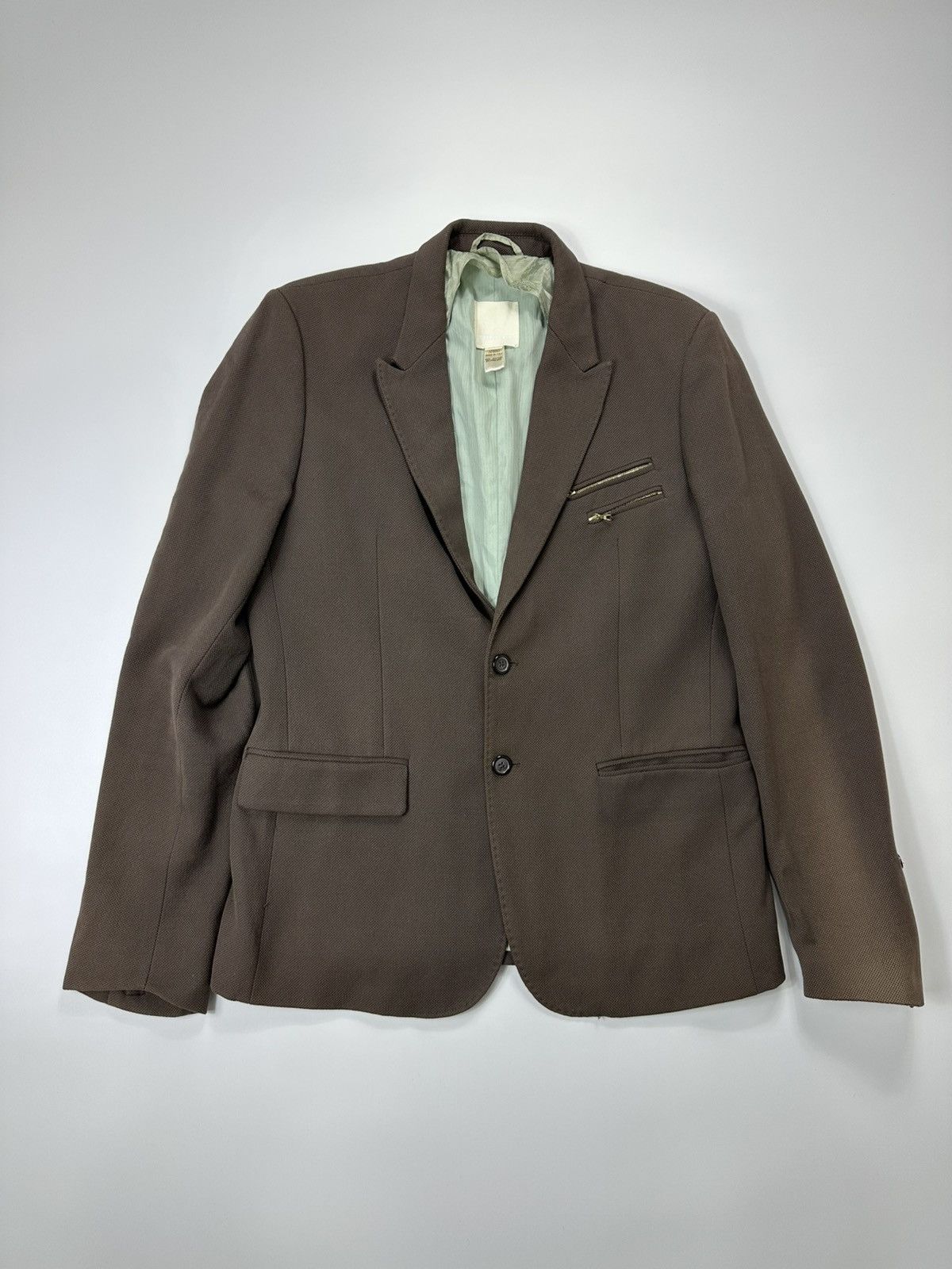 Diesel Diesel Virgin Wool Blazer Made In Italy Brown Size US L / EU 52-54 / 3 - 1 Thumbnail