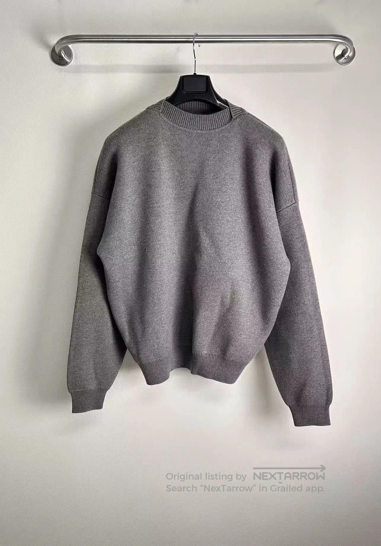 Fear of God FEAR OF GOD FOG Gray Wool Crewneck Sweater. Size US L / EU 52-54 / 3 - 1 Thumbnail