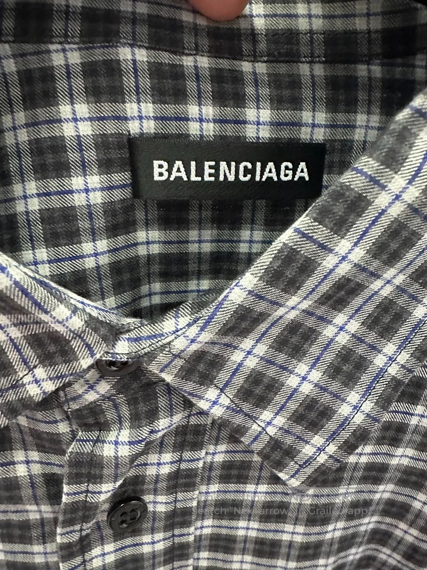 Balenciaga Balenciaga Plaid Shirt for Everyday Wear. Size XS / US 0-2 / IT 36-38 - 5 Thumbnail