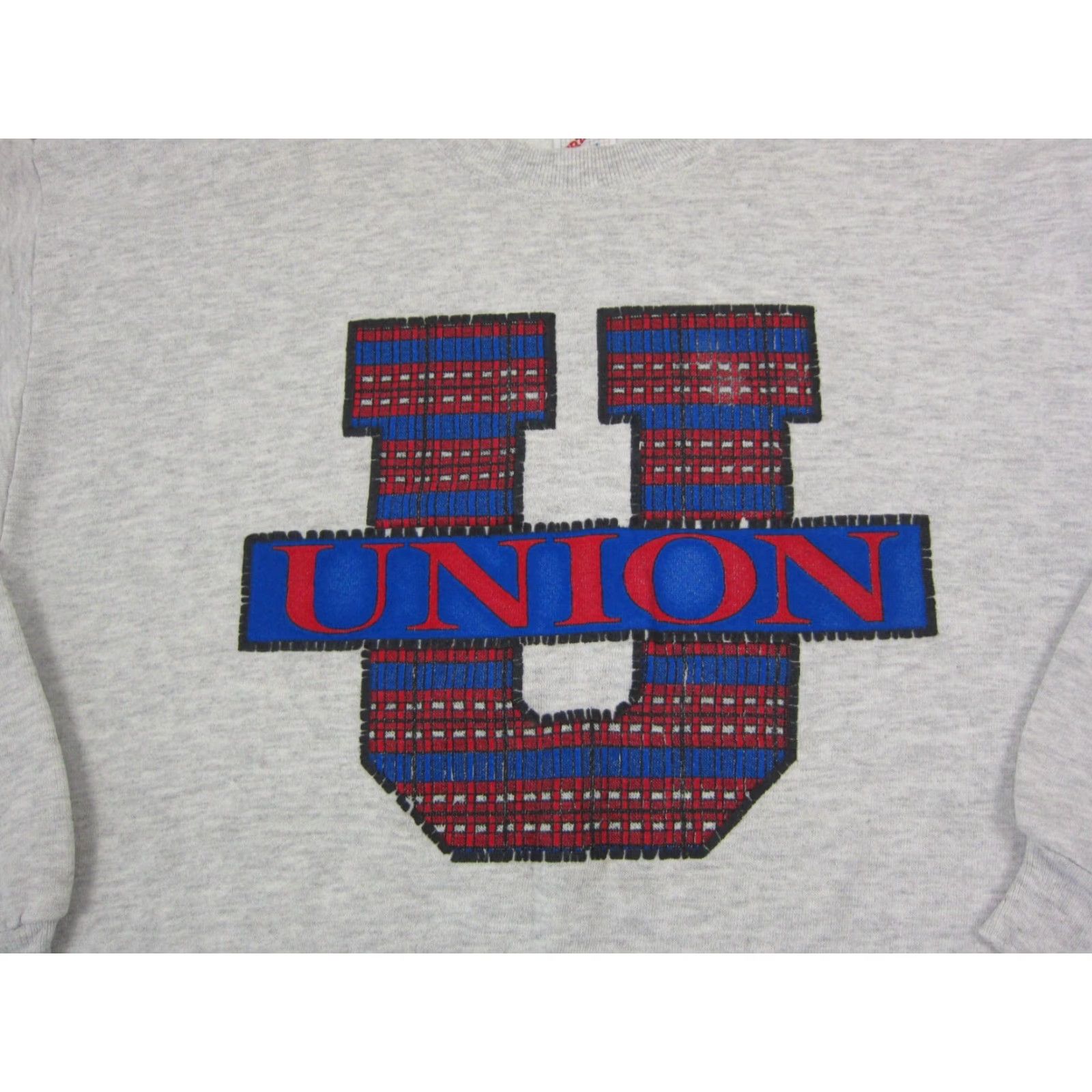 Jerzees VINTAGE Jerzees Sweatshirt Mens Large Gray Union Sweater Made in USA U Plaid Size US L / EU 52-54 / 3 - 2 Thumbnail