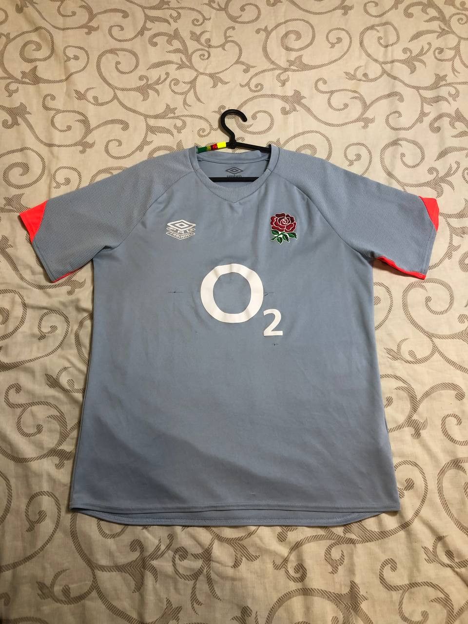 Umbro ENGLAND Rugby Training Shirt Umbro Grey Short Sleeve Size US L / EU 52-54 / 3 - 1 Thumbnail
