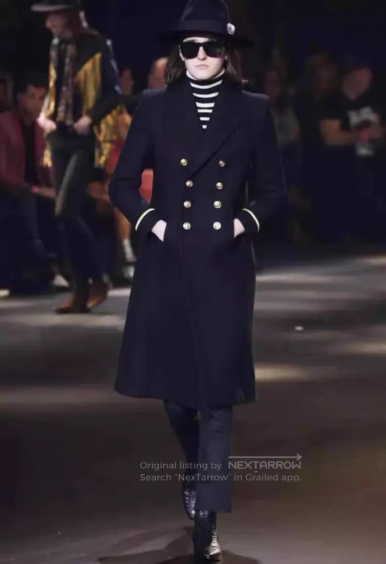 Saint Laurent Paris Saint Laurent Paris Gold Buckle Coat i Size US S / EU 44-46 / 1 - 1 Thumbnail