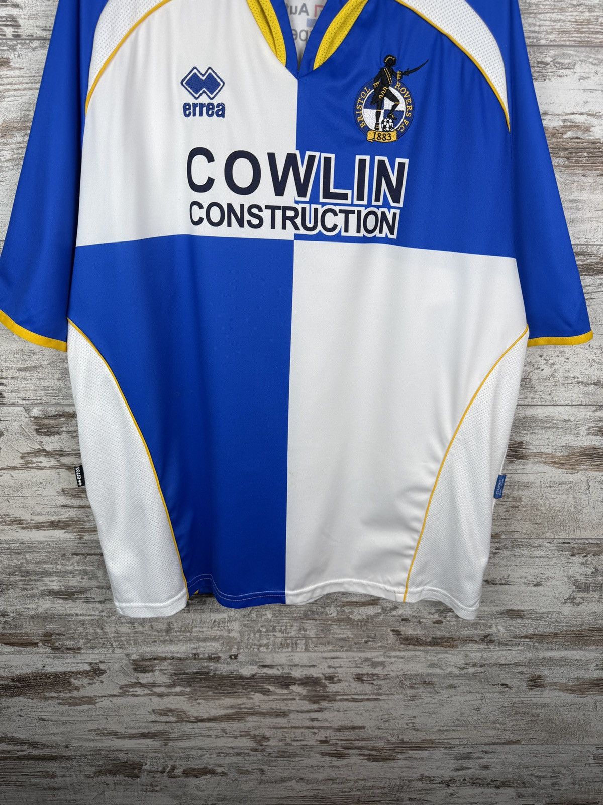 Errea Vintage Errea Bristol Rovers home T-shirt soccer jersey tee Size US XL / EU 56 / 4 - 3 Thumbnail
