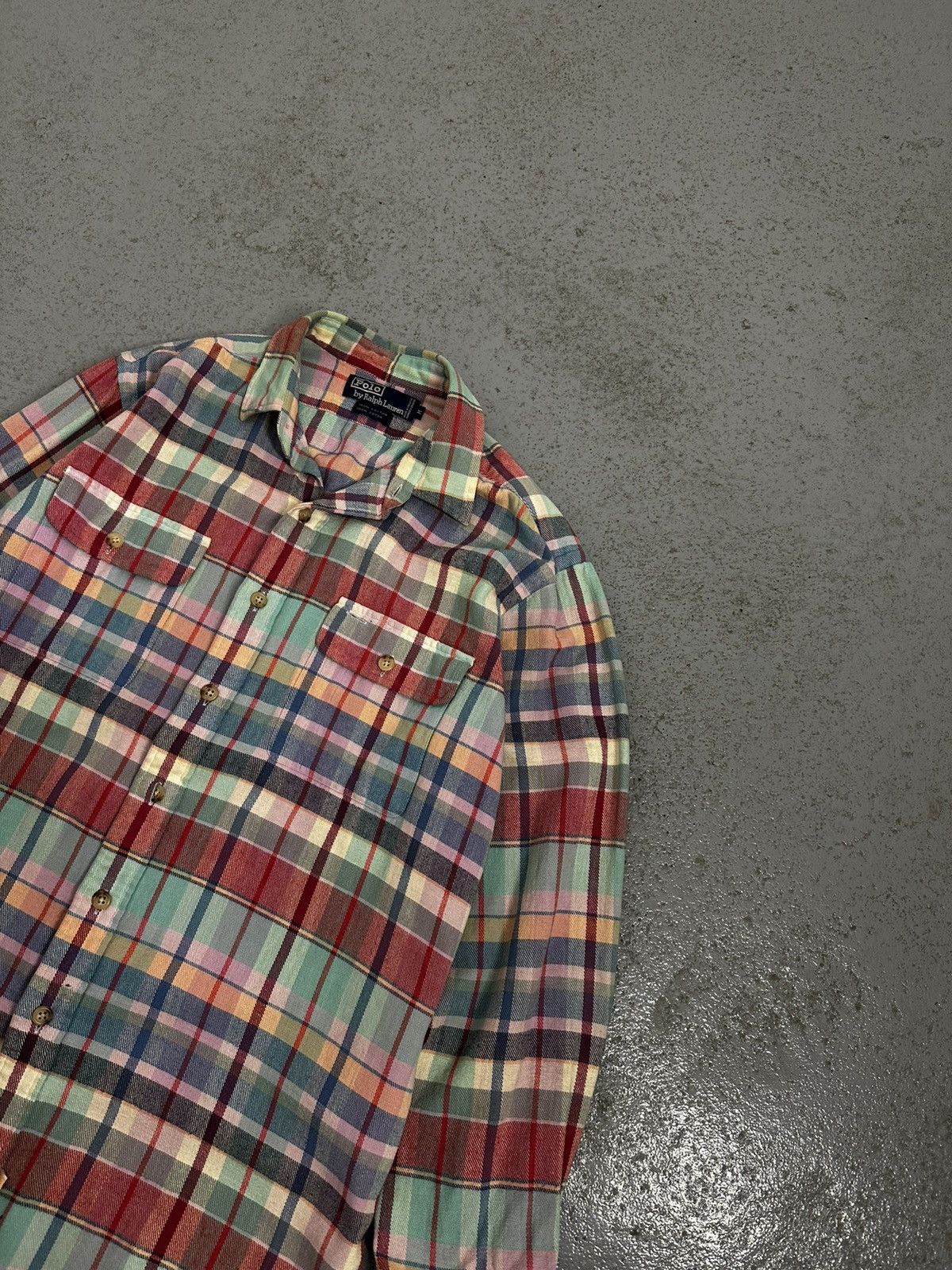 Polo Ralph Lauren Vintage 80s Ralph Lauren Flannel Shirt Size US M / EU 48-50 / 2 - 3 Thumbnail