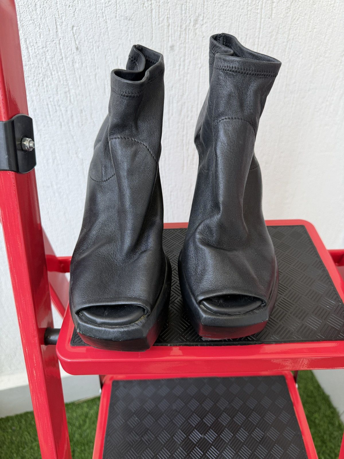 Cinzia Araia 🕷️❤️Peep toe platform boots like rick owens or ann D Size US 8 / IT 38 - 7 Thumbnail