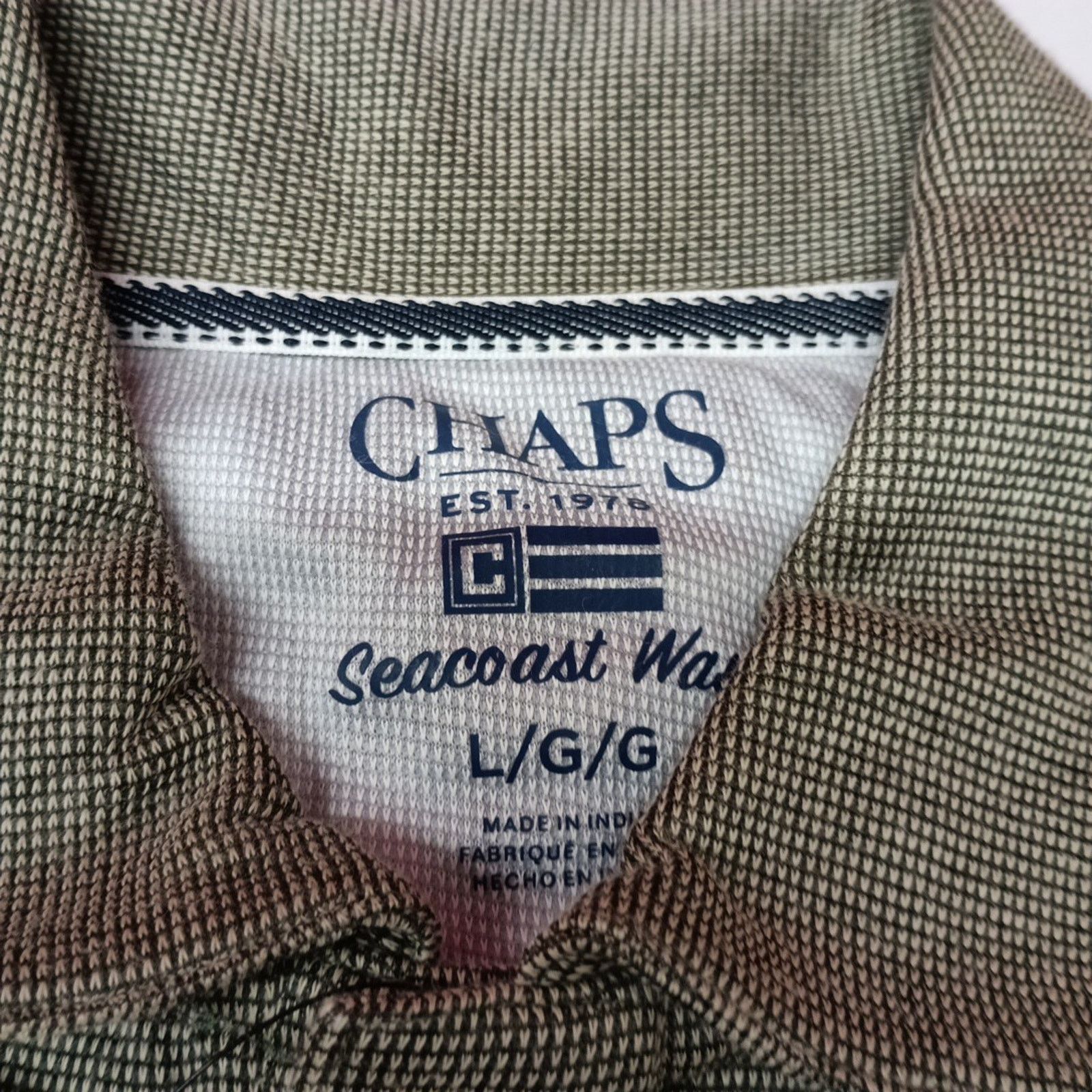 Chaps Chaps Rockland Textured Polo Shirt Men's L Lichen Green Size US L / EU 52-54 / 3 - 3 Thumbnail