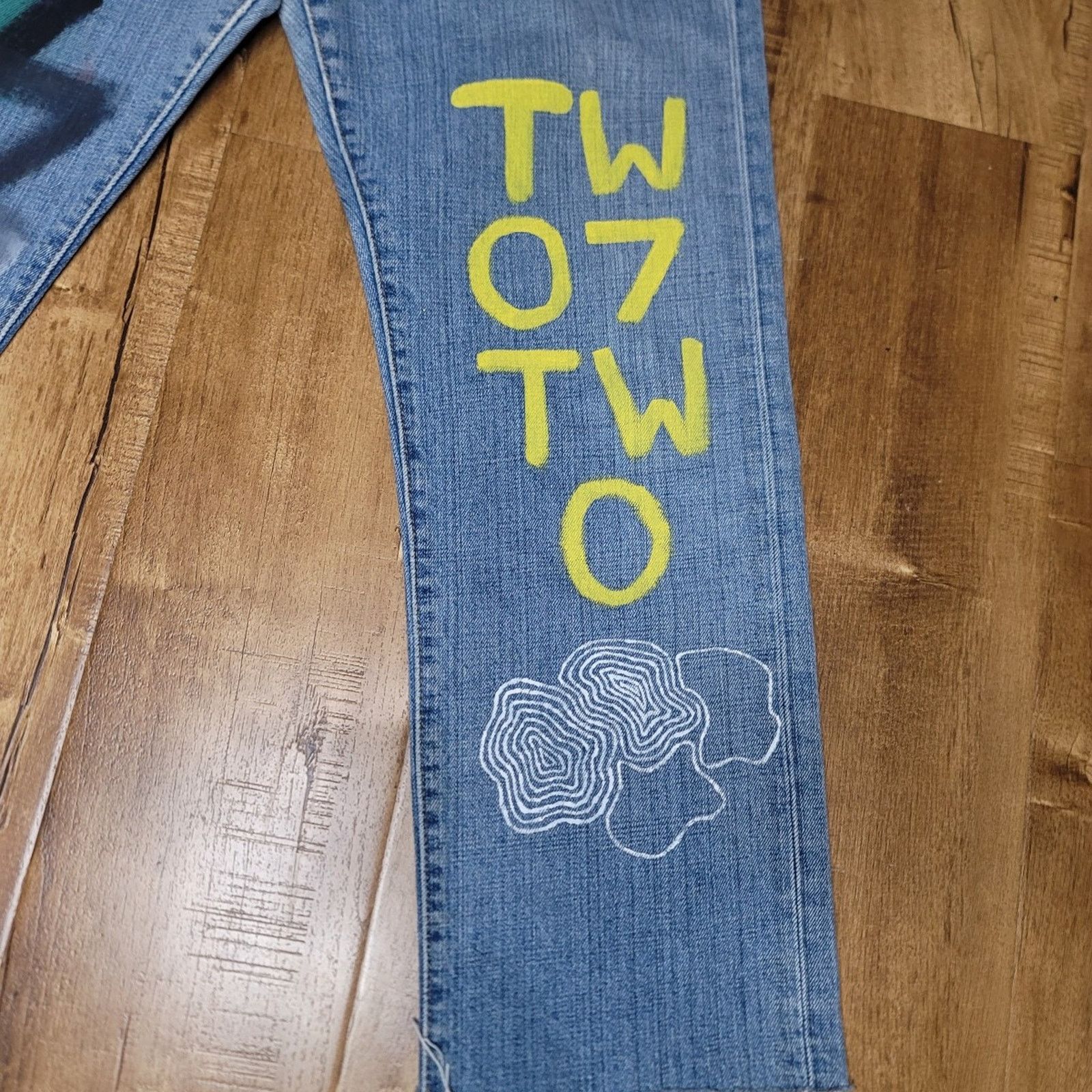 Levi's Levi's 501 Custom Hand Painted Jeans Size 30" / US 8 / IT 44 - 3 Thumbnail