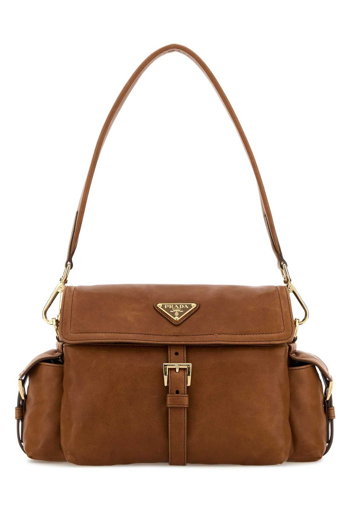 Prada Camel Nappa Leather Prada Explore Shoulder Bag Size ONE SIZE - 1 Thumbnail