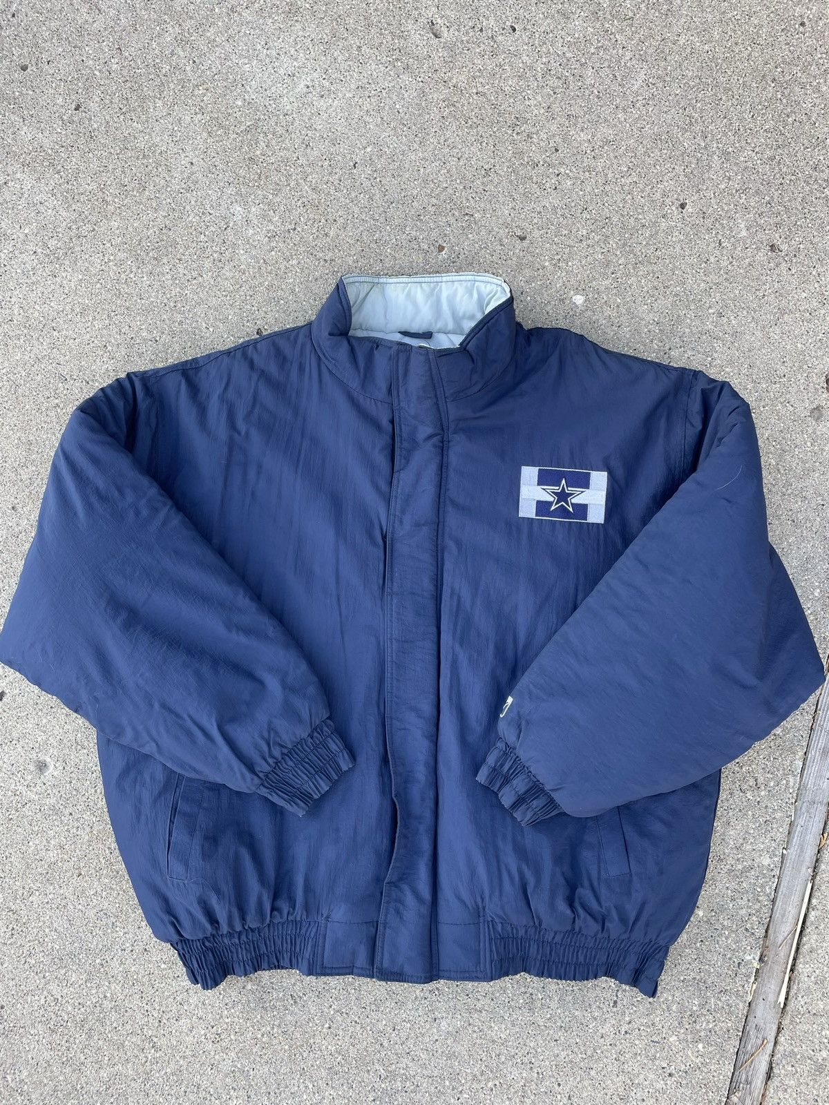 image of Logo 7 x Nfl Vintage Dallas Cowboys Puffer Jacket in Navy, Men's (Size 2XL)