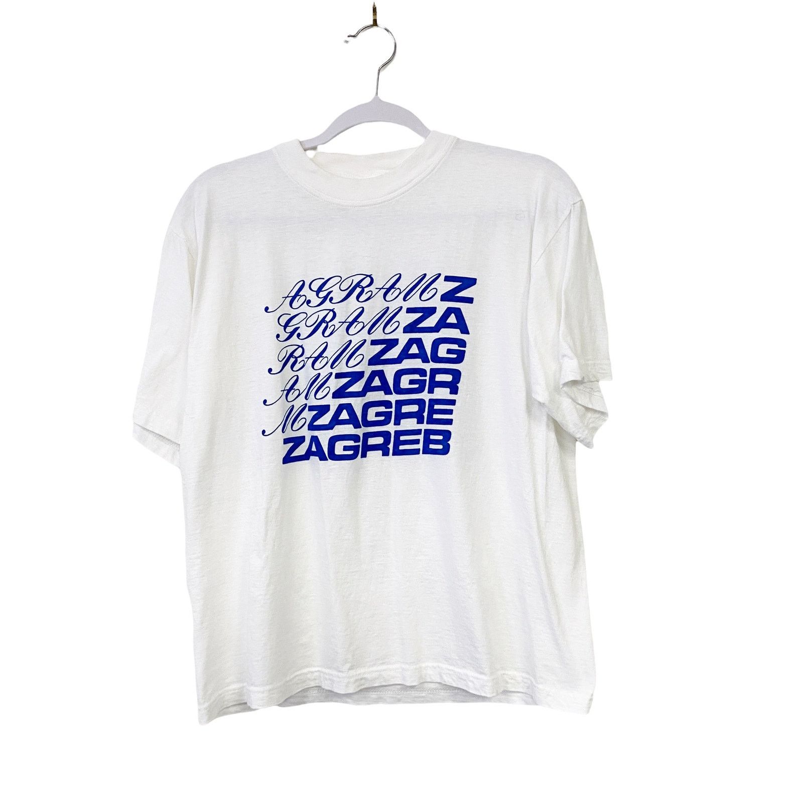 Vintage Vintage Zagreb Graphic Print Single Stitch T Shirt Size US M / EU 48-50 / 2 - 2 Thumbnail