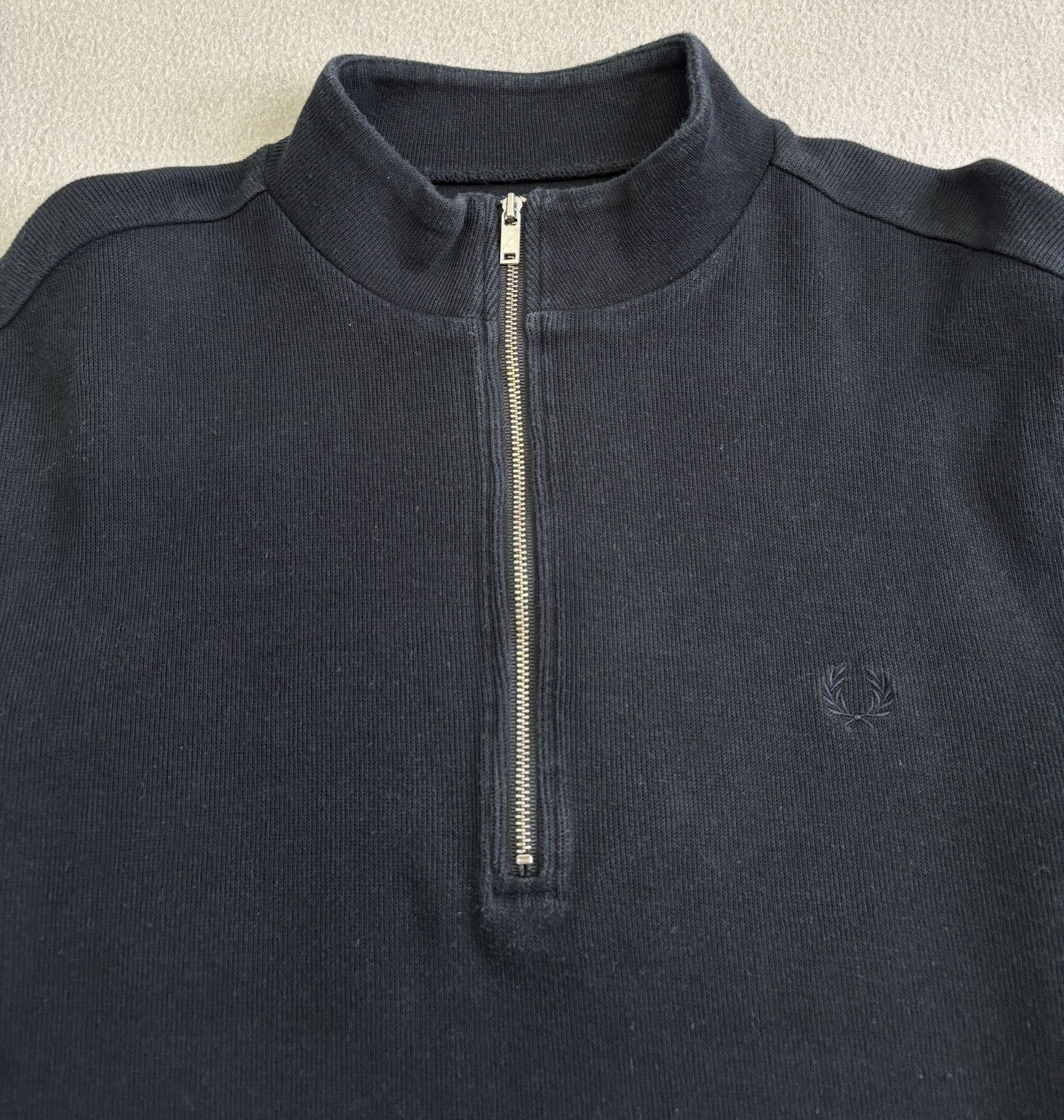 Fred Perry Fred Perry 1/4 zip black sweatshirt medium Size US M / EU 48-50 / 2 - 8 Thumbnail