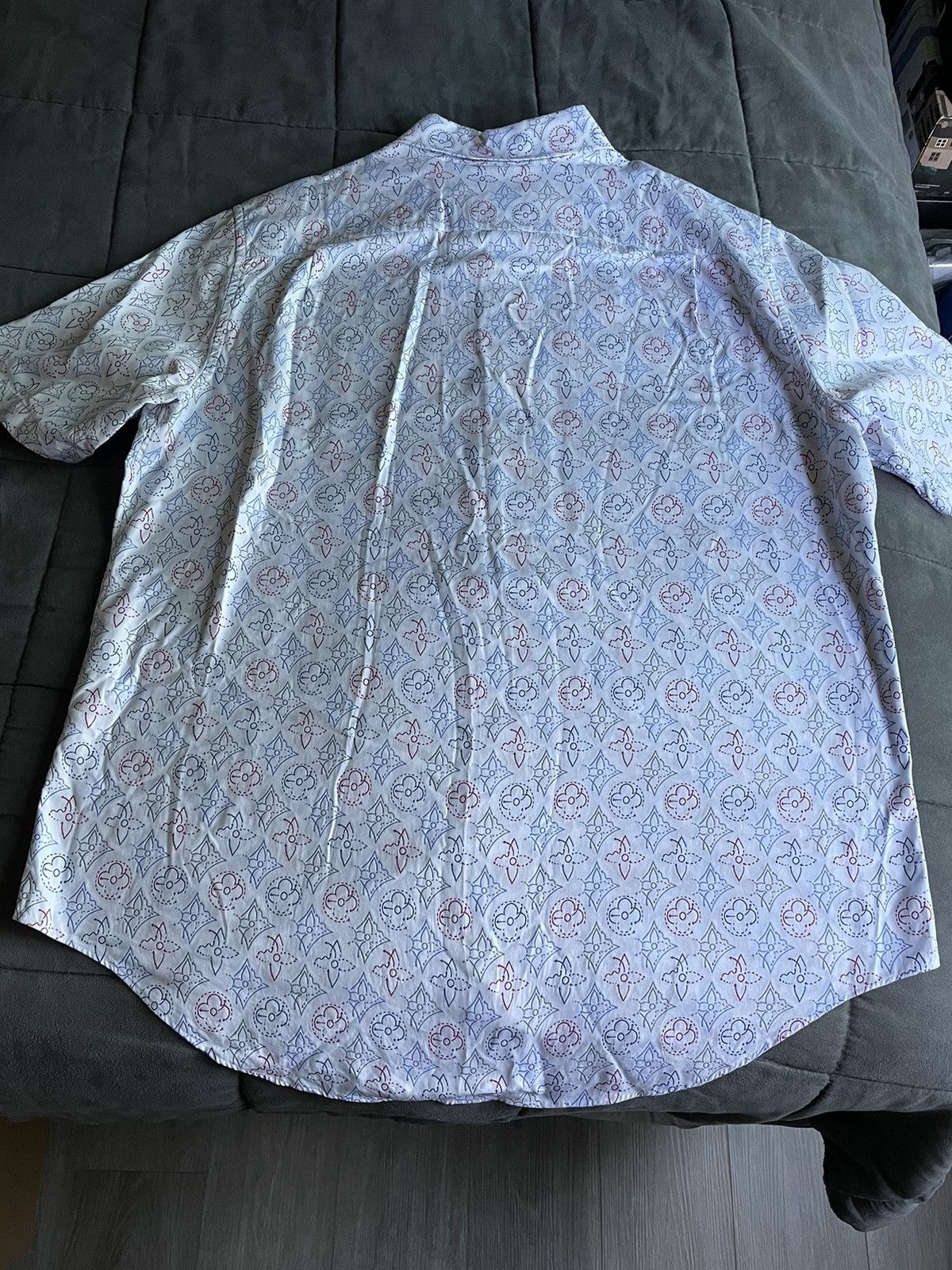 Louis Vuitton Louis Vuitton Multicolor Monogram Oxford Shirt Size US XXL / EU 58 / 5 - 3 Thumbnail