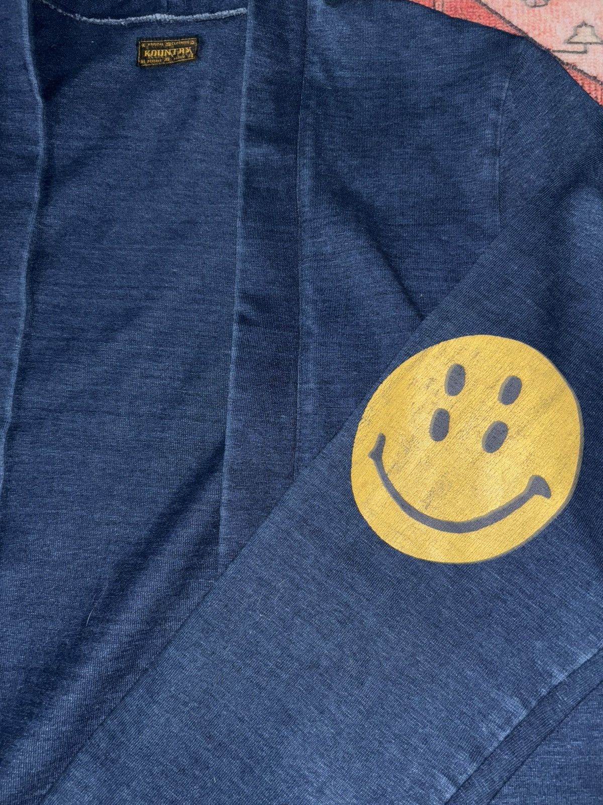 Kapital Kapital Denim Smiley Kimono Noragi Overshit Size US L / EU 52-54 / 3 - 3 Thumbnail