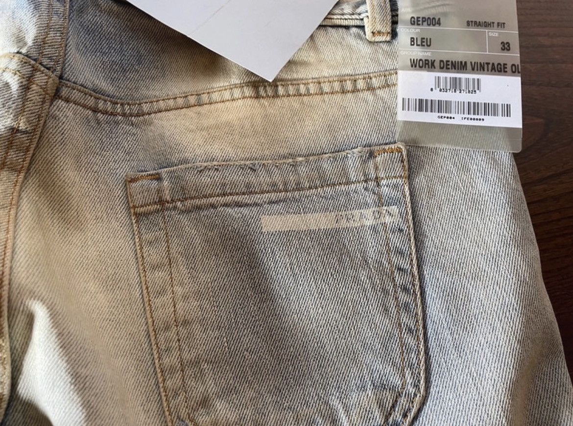 Prada Prada 2005 Mainline Vintage Overdyed Work Denim Jeans Rare Size US 34 / EU 50 - 8 Thumbnail