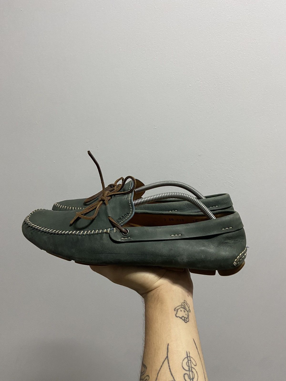 Prada × Vintage Prada Vintage Brown Shoes Sandals Moccasins Luxury Size US 12 / EU 45 - 5 Thumbnail