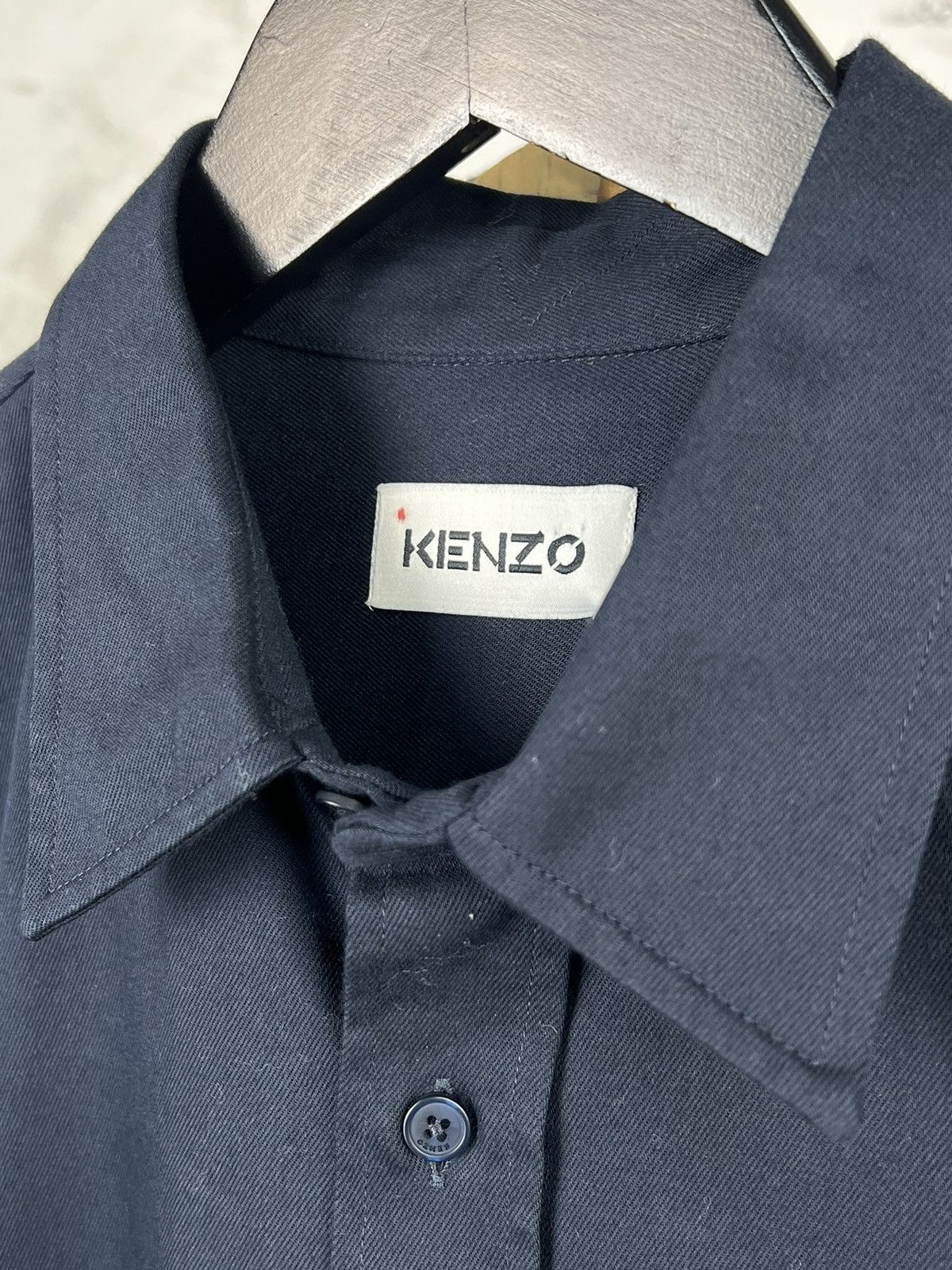 Kenzo Kenzo Button Up Shirt Size M - L Size US L / EU 52-54 / 3 - 4 Thumbnail
