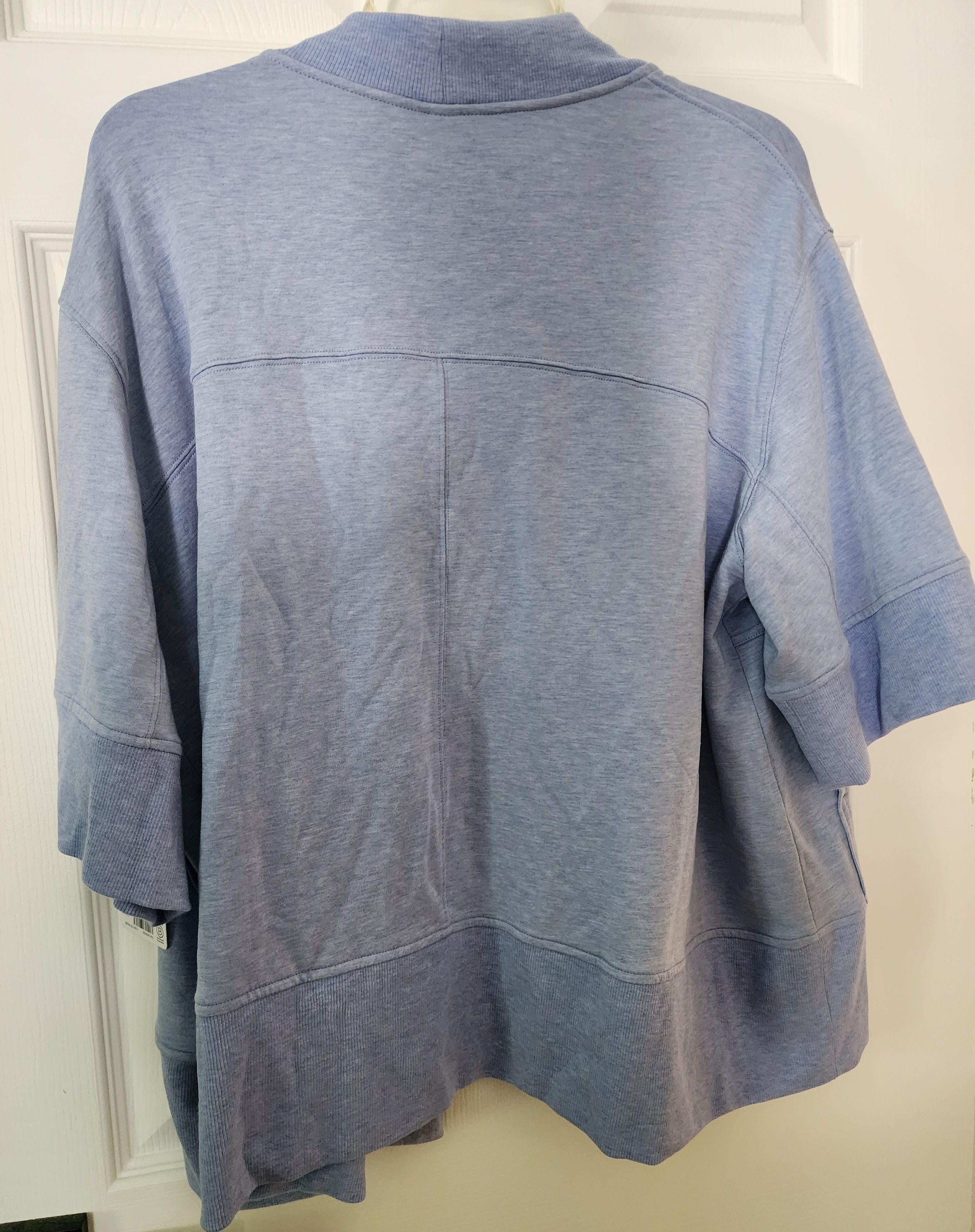 Athleta Athleta SS Heather Blue Open Lotus Wrap XXS/ XS Fits M Size XS / US 0-2 / IT 36-38 - 2 Thumbnail