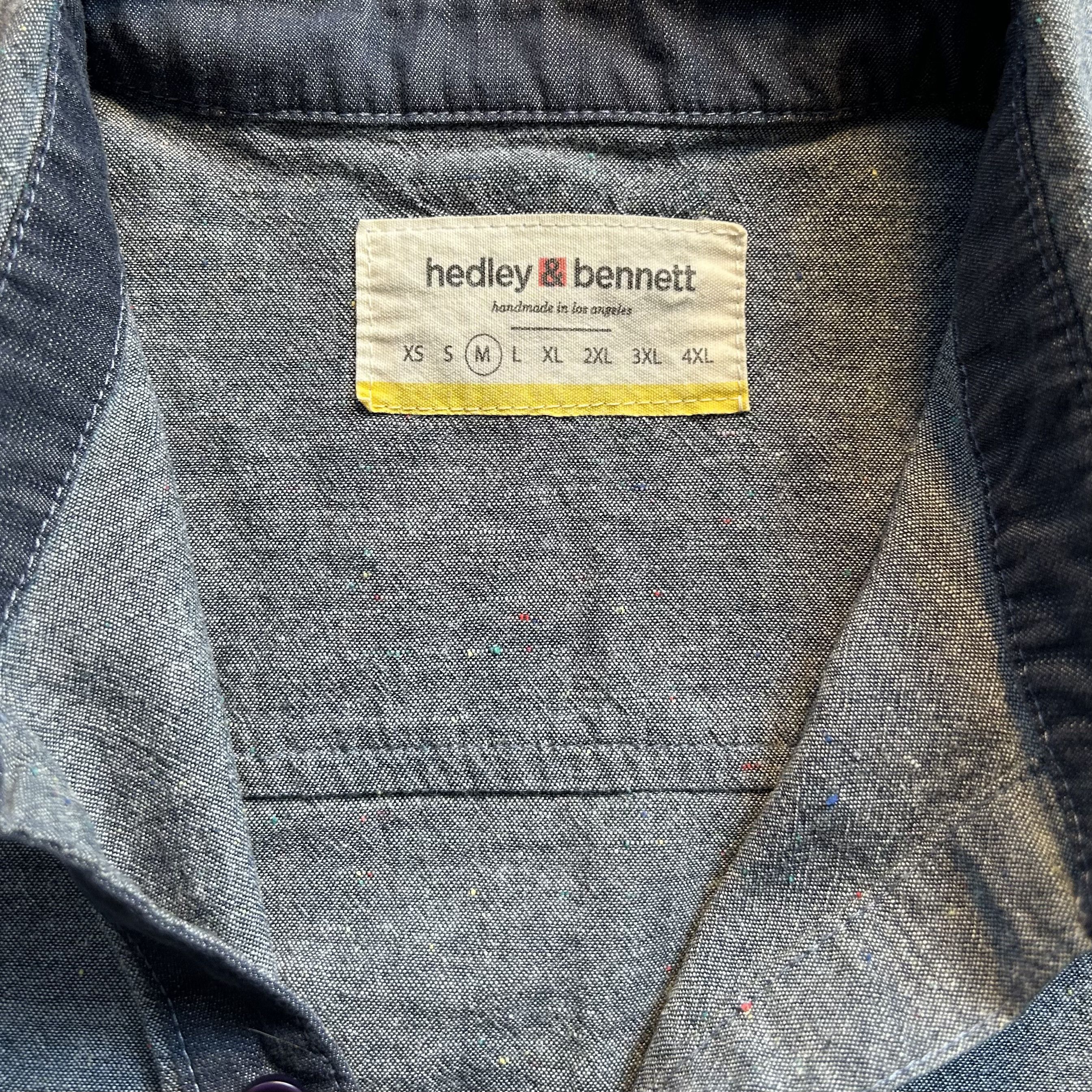 Other Hedley & Bennett Speckled Chambray Work Shirt | Made in LA Size US M / EU 48-50 / 2 - 8 Thumbnail