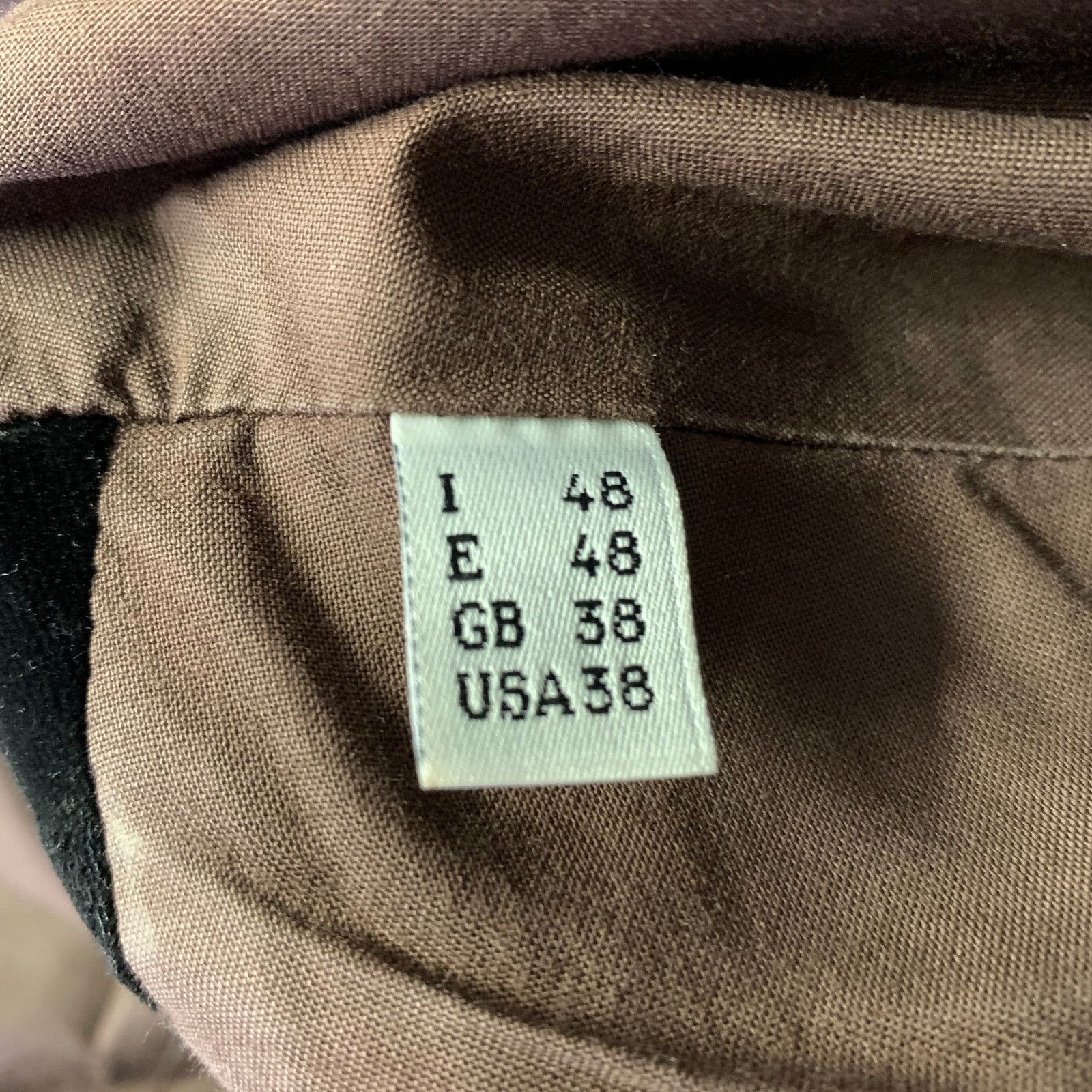 Jean Paul Gaultier JEAN PAUL GAULTIER Black Burgundy Devore Velvet Sport Coat Size 38R - 7 Thumbnail