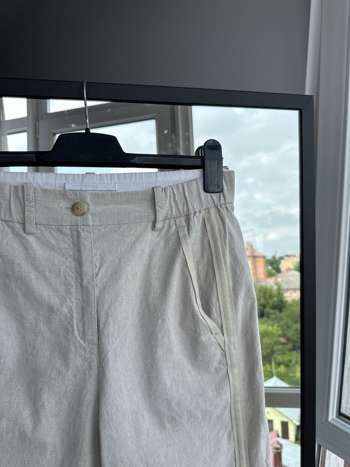 Annette Gortz Annette Görtz Beige Linen Blend Trousers Size 34 Minimalist Size 25" / US 0 / IT 36 - 4 Thumbnail