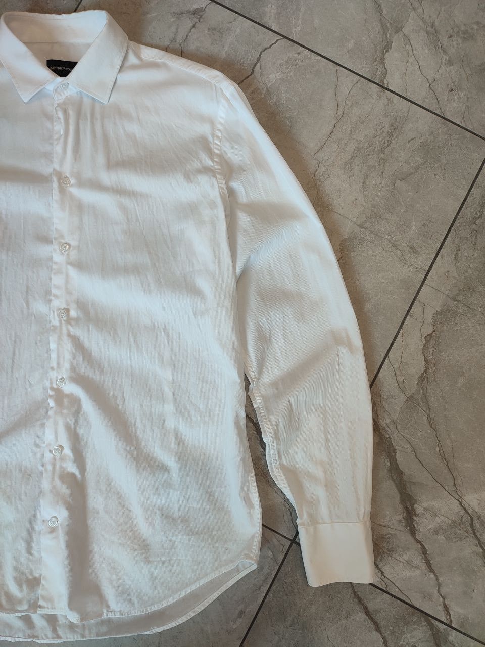 Emporio Armani White classic Shirt Emporio Armani Size L Size US L / EU 52-54 / 3 - 3 Thumbnail
