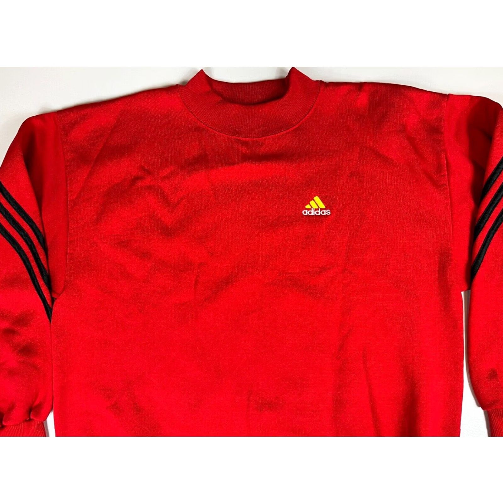 Adidas VINTAGE adidas Sweatshirt Men's 90s Crewneck L Red Mens Size US L / EU 52-54 / 3 - 4 Thumbnail