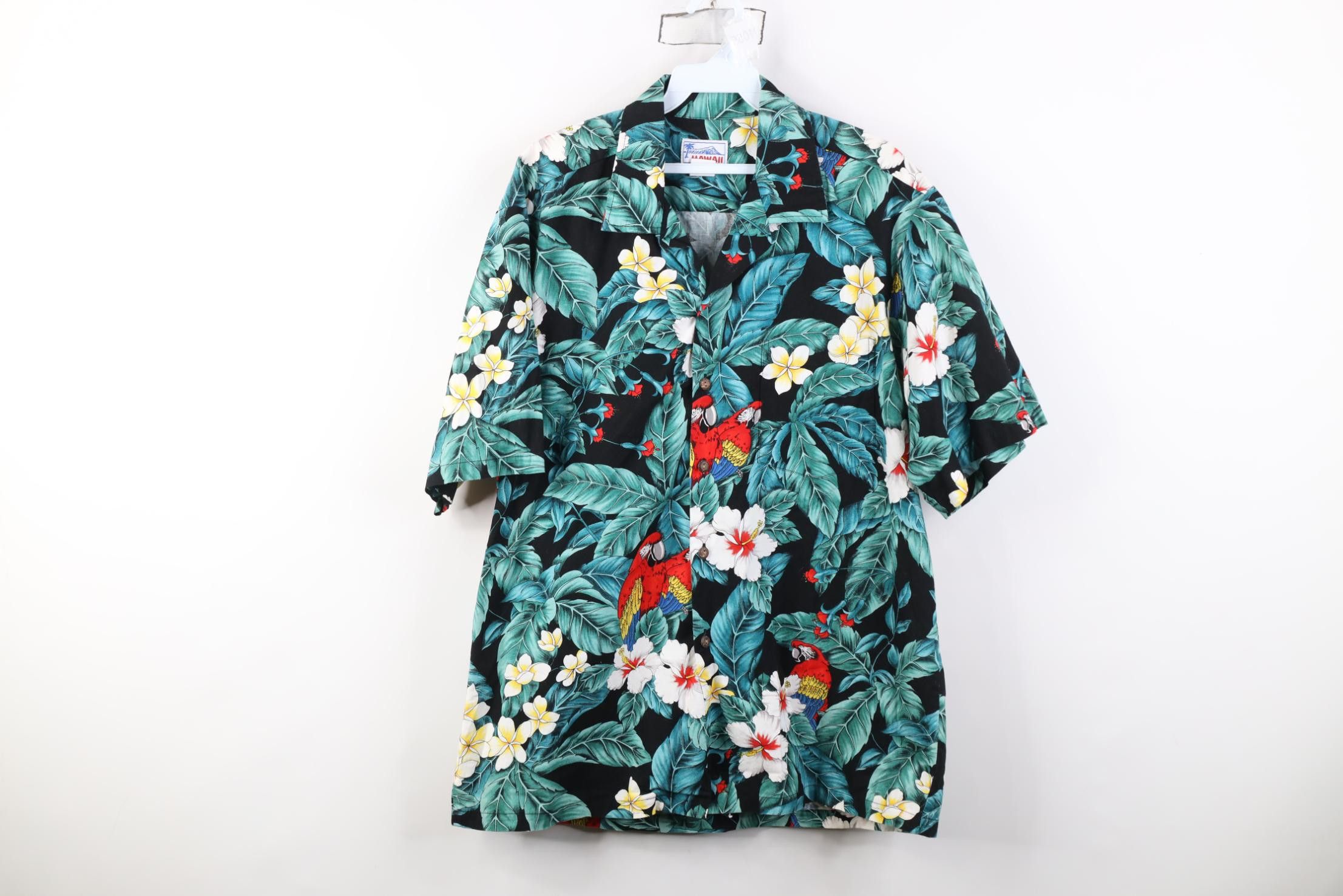 Vintage Vintage 90s Magnum PI Tom Selleck Parrot Button Shirt Size US L / EU 52-54 / 3 - 1 Thumbnail
