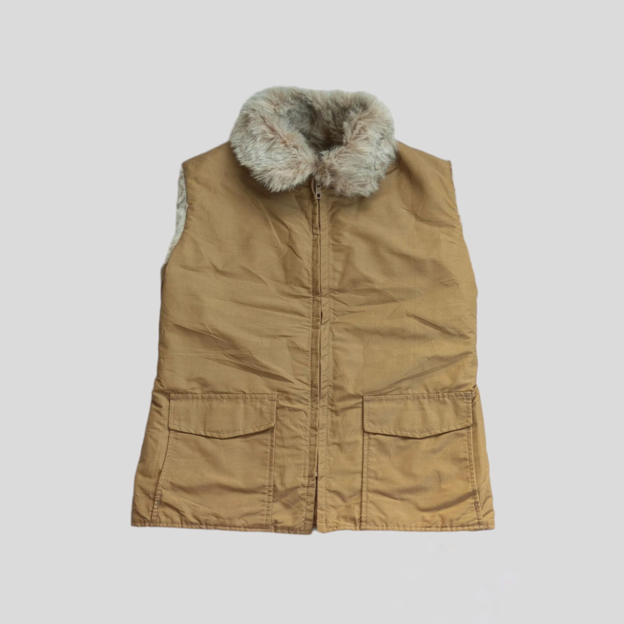 Woolrich Woolen Mills Vintage Woolrich Fur Vest Size US M / EU 48-50 / 2 - 2 Thumbnail