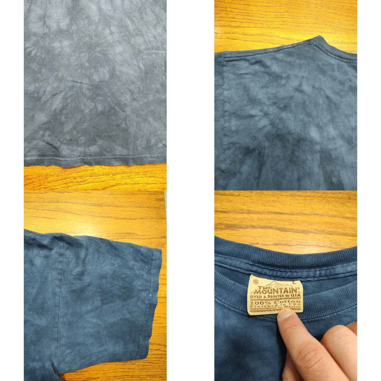 The Mountain VINTAGE The Mountain T Shirt Blue Lion Moon Mens Large USA Made Distressed Size US L / EU 52-54 / 3 - 8 Thumbnail
