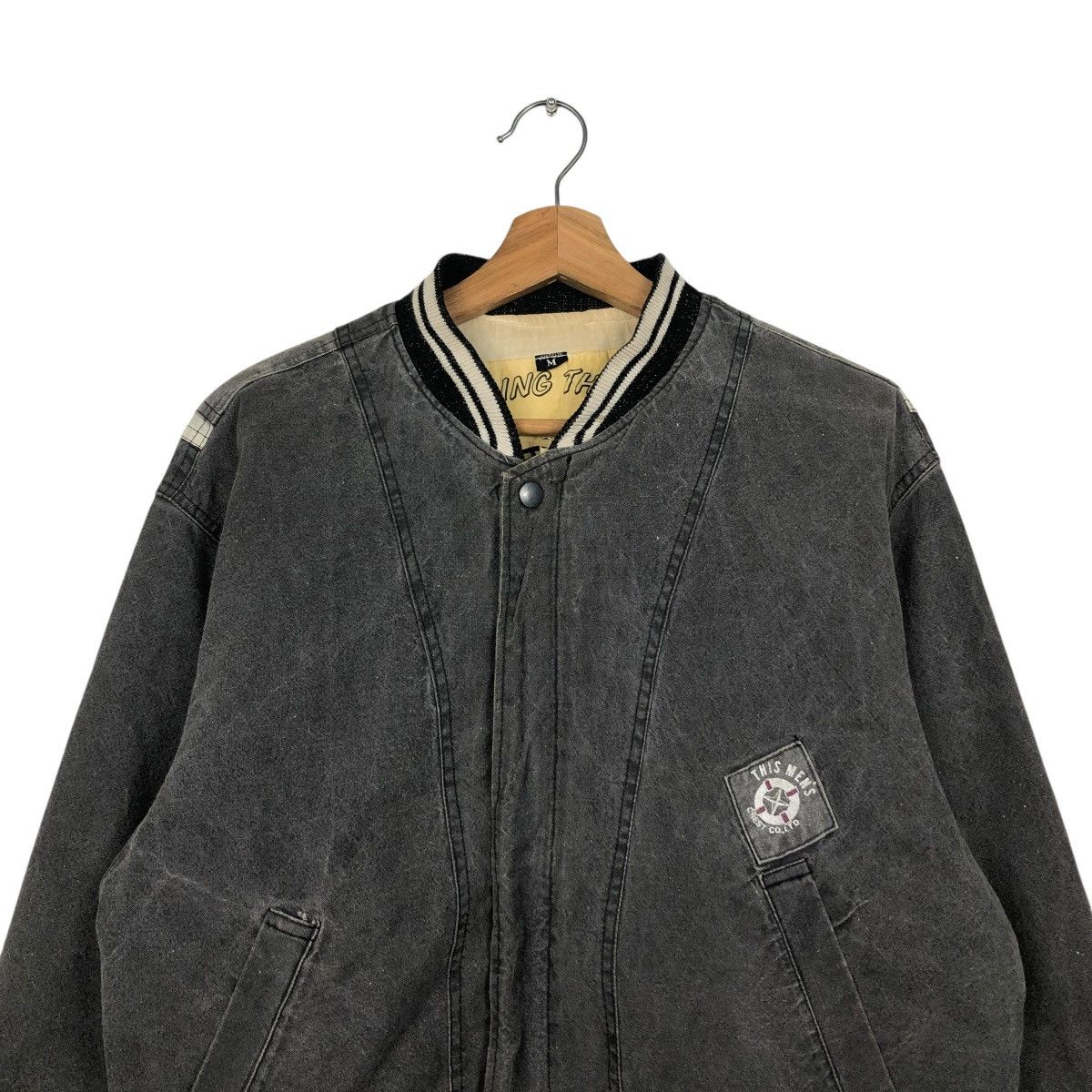Japanese Brand 🔥VINTAGE FLY BOMBER JACKET CREST CO. BIG LOGO ISSEY MIYAKE Size US M / EU 48-50 / 2 - 5 Thumbnail