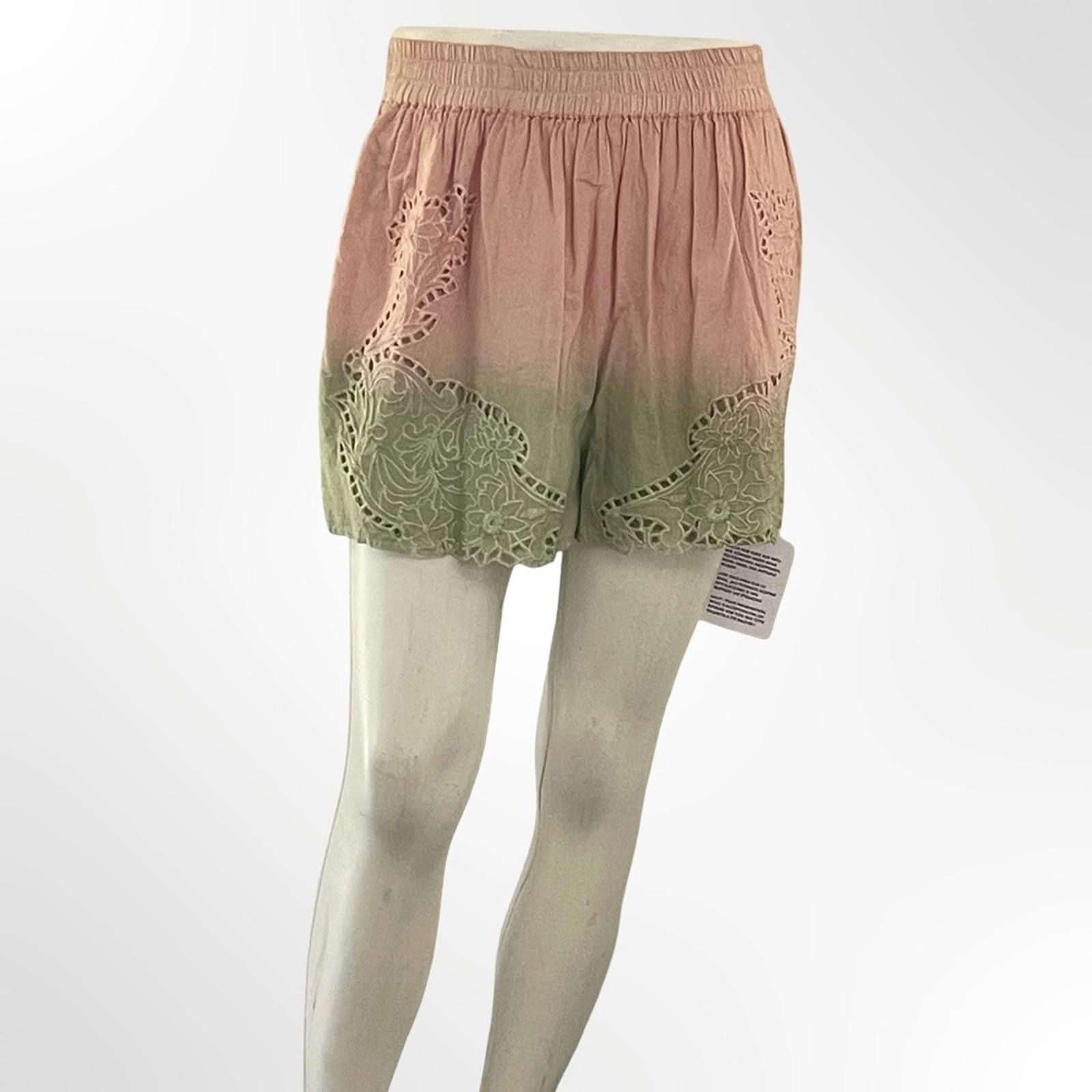 Asos ASOS High Waist Pink and Green Shorts in size 4 NWT Size 27" / US 4 / IT 40 - 1 Thumbnail