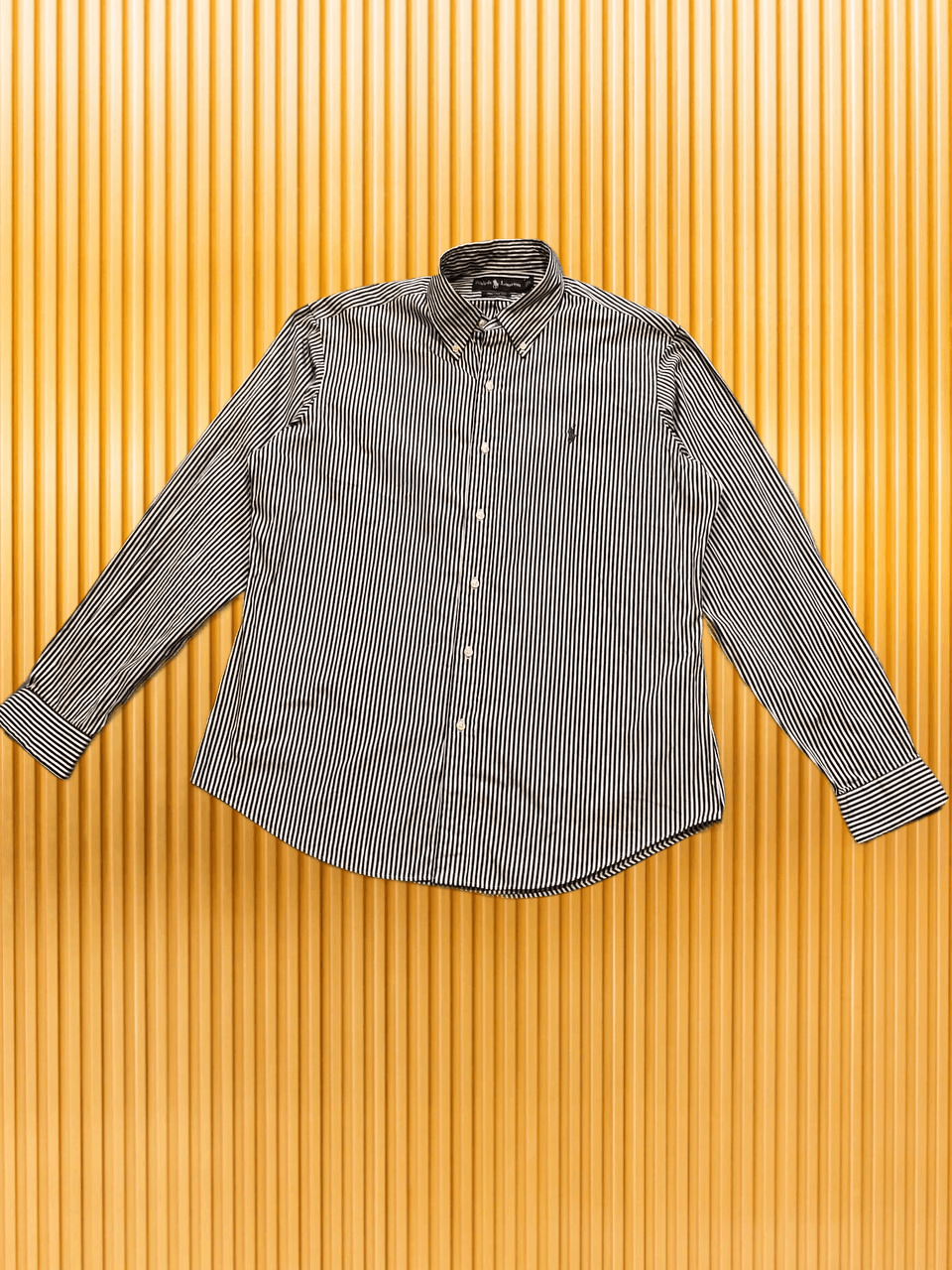 Ralph Lauren Vintage striped Shirt print Ralph Lauren Y2K custom fit Size US L / EU 52-54 / 3 - 1 Thumbnail