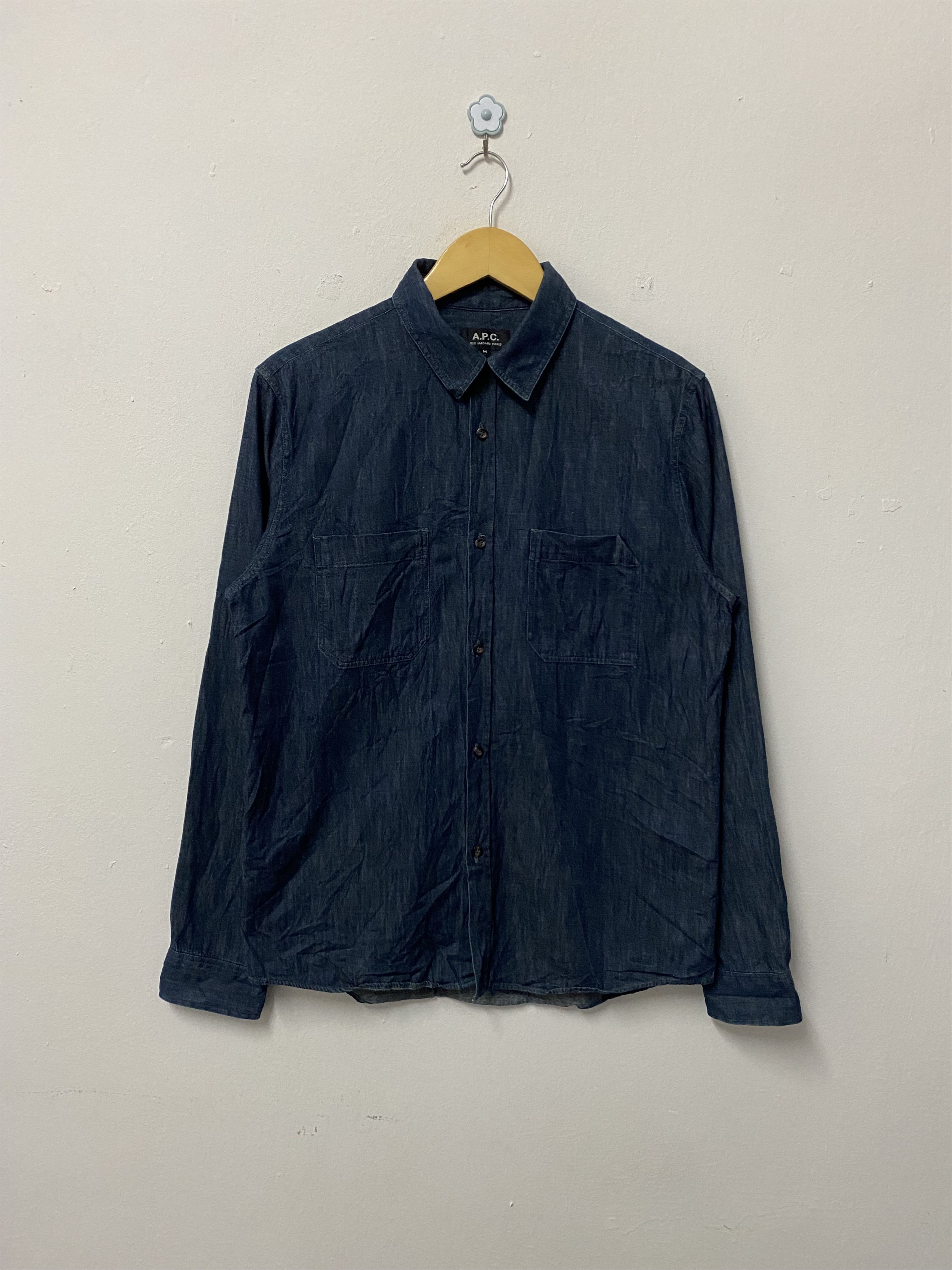 A.P.C. Vintage A.P.C Chambray Jeans Button Up Shirts Size US M / EU 48-50 / 2 - 1 Thumbnail