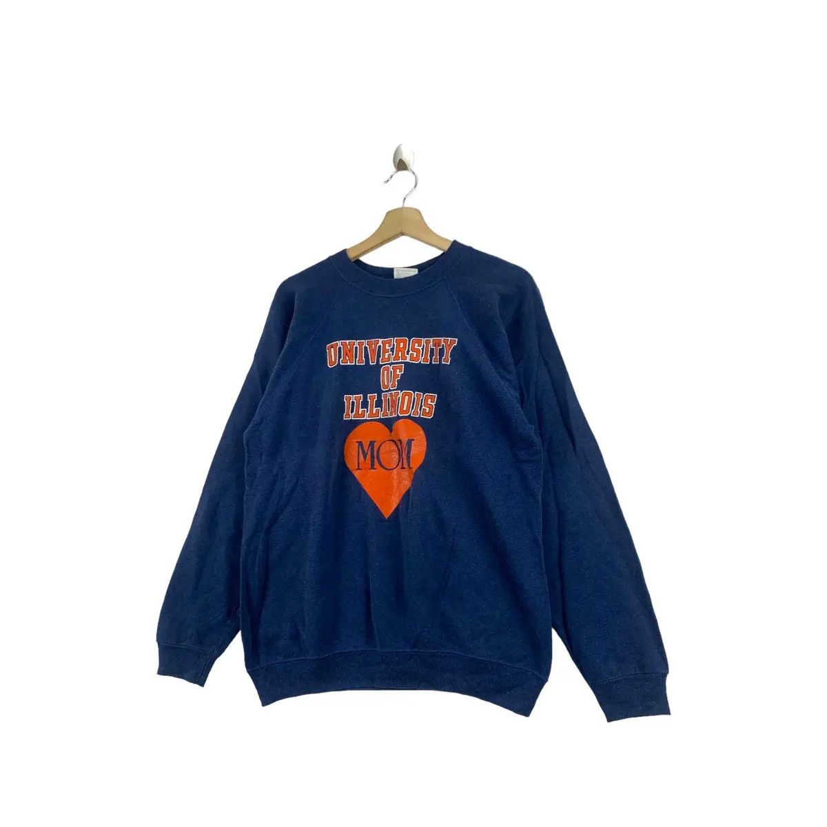Vintage Vintage 80’ UNIVERSITY OF ILLINOIS Mom Collegiate Sweatshirt Size L / US 10 / IT 46 - 5 Thumbnail