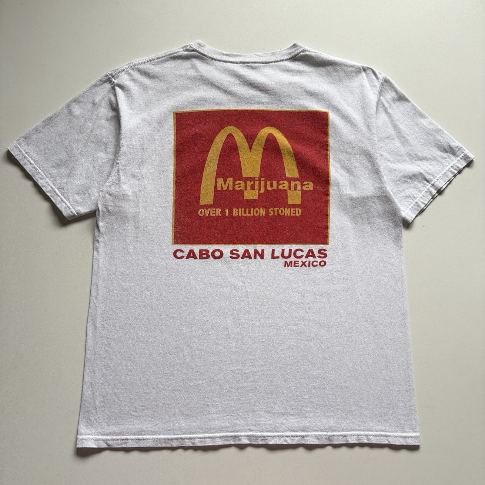 Vintage McDonalds Parody Marijuana Shirt Large Stoner Weed