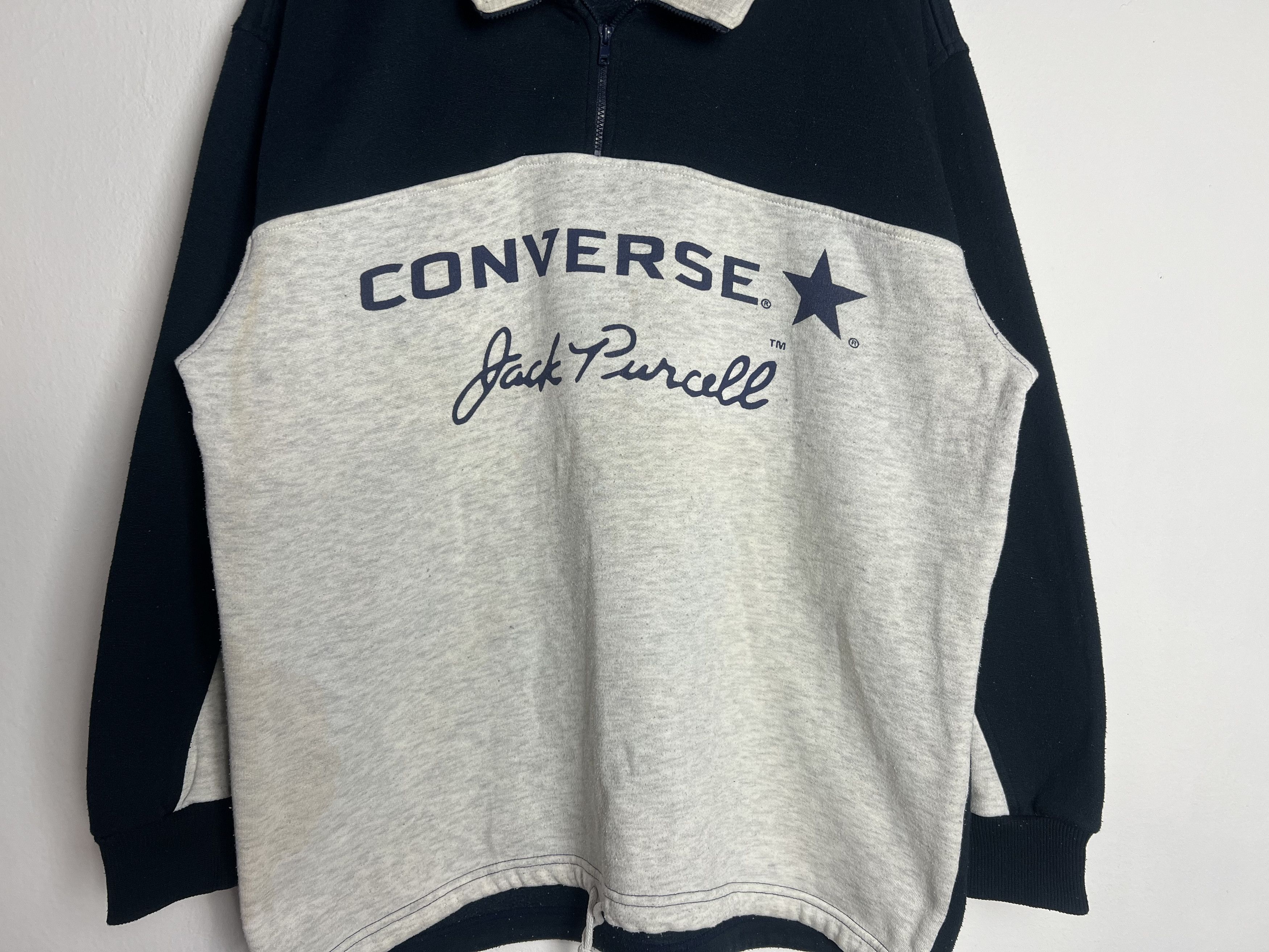 Converse Converse Jack Purcell Quater Zip Sweatshirt Size US L / EU 52-54 / 3 - 4 Thumbnail